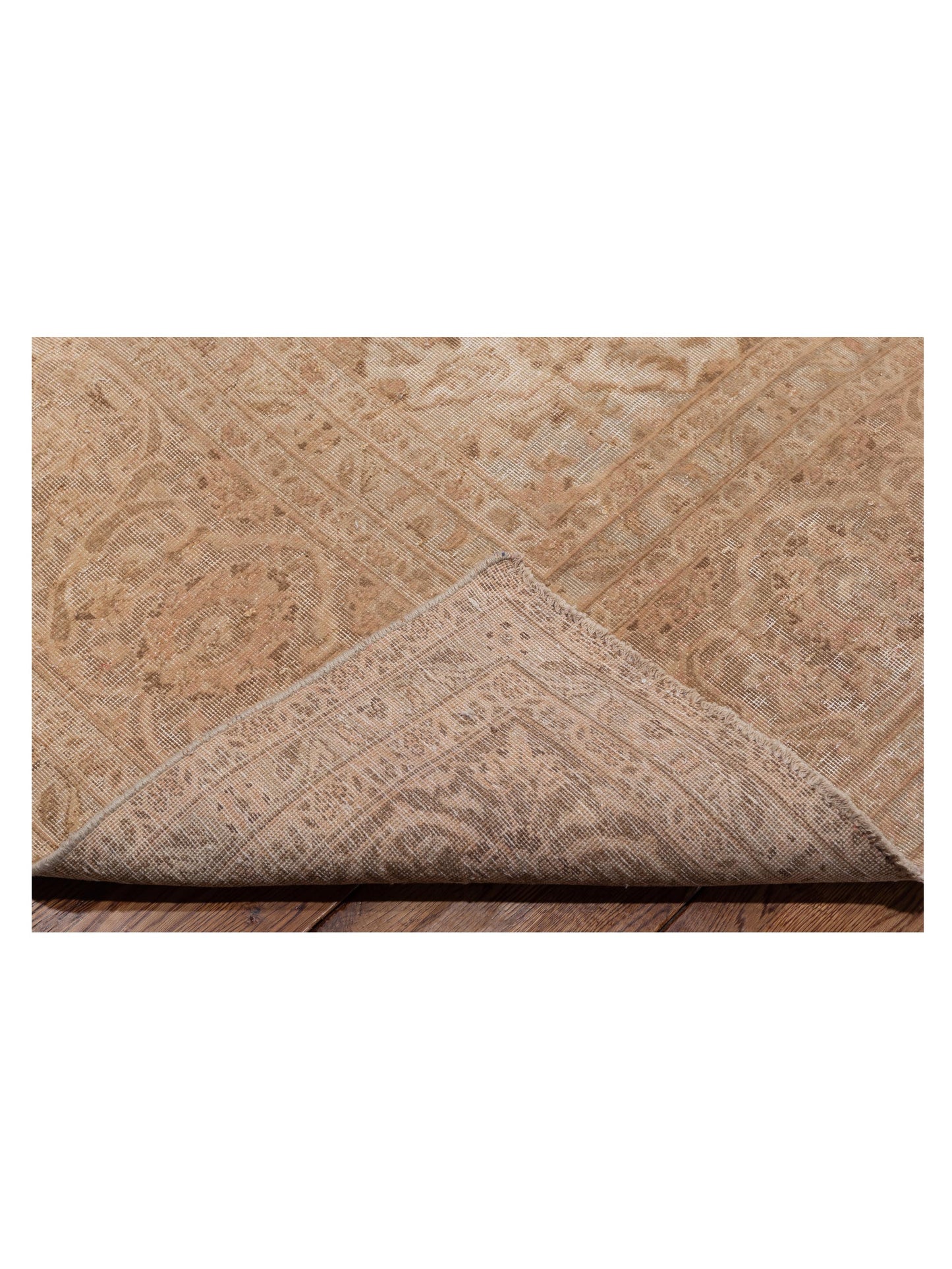 Vintage Natural 9.8x12.11 Hand Knotted Rug