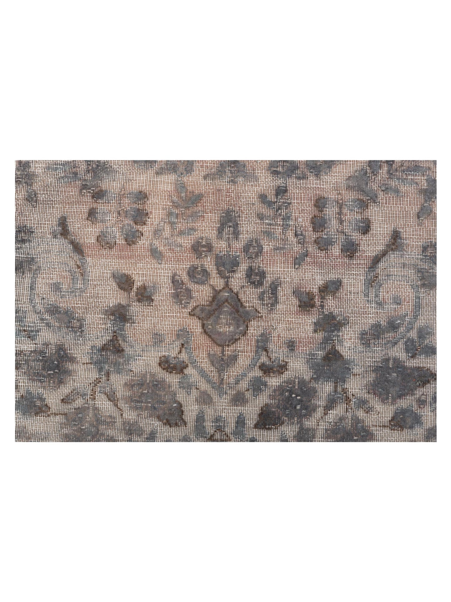 Vintage Gray 9.10x13.2 Hand Knotted Rug