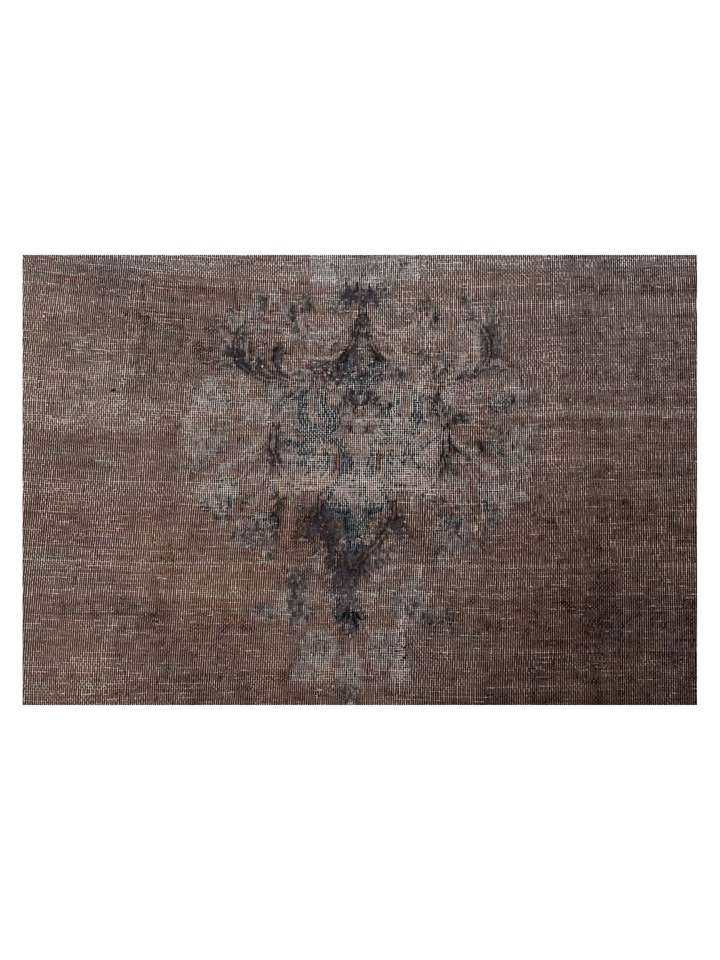 Vintage Dark Gray Gray 9.7x12.6 Hand Knotted Rug