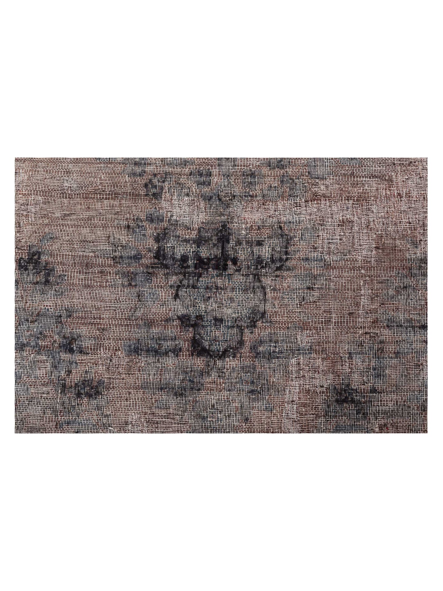 Vintage Gray 9.6x12.8 Hand Knotted Rug