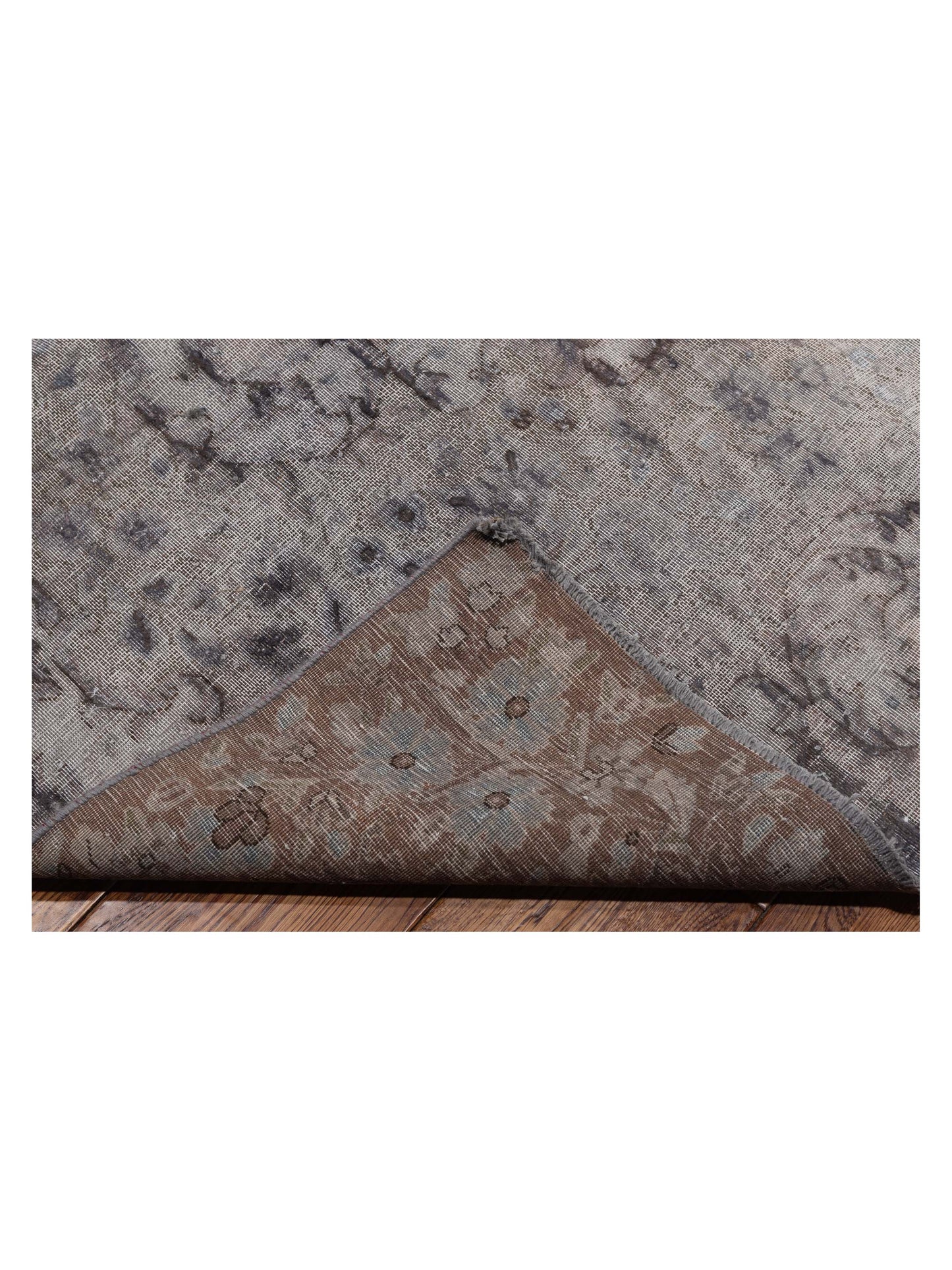 Vintage Gray 9.8x12.10 Hand Knotted Rug