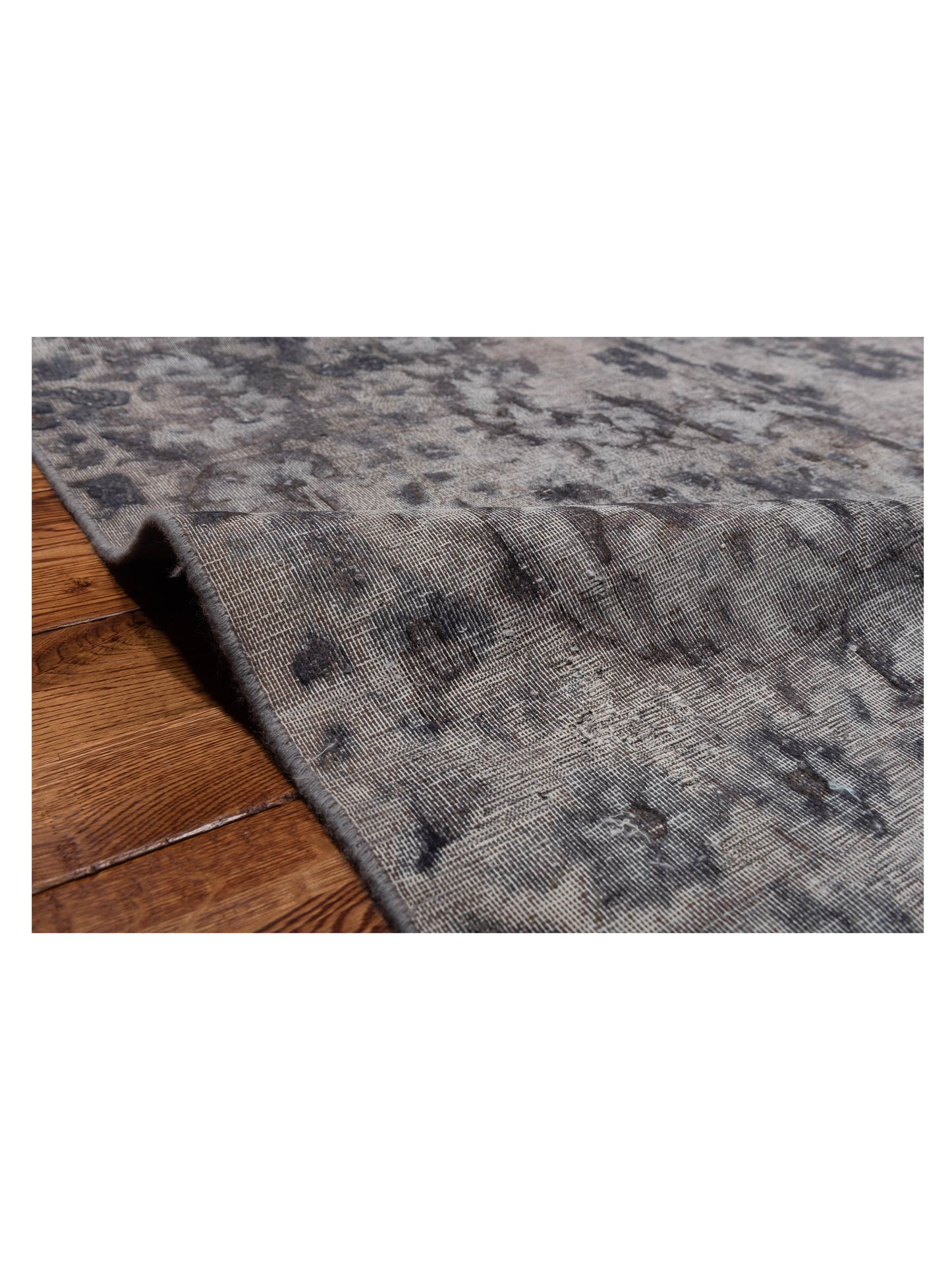 Vintage Gray 9.8x12.10 Hand Knotted Rug