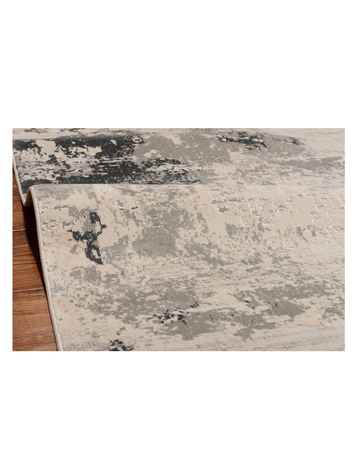 Calvera Ivory Gray 6.7x9.6 Machine Made Rug