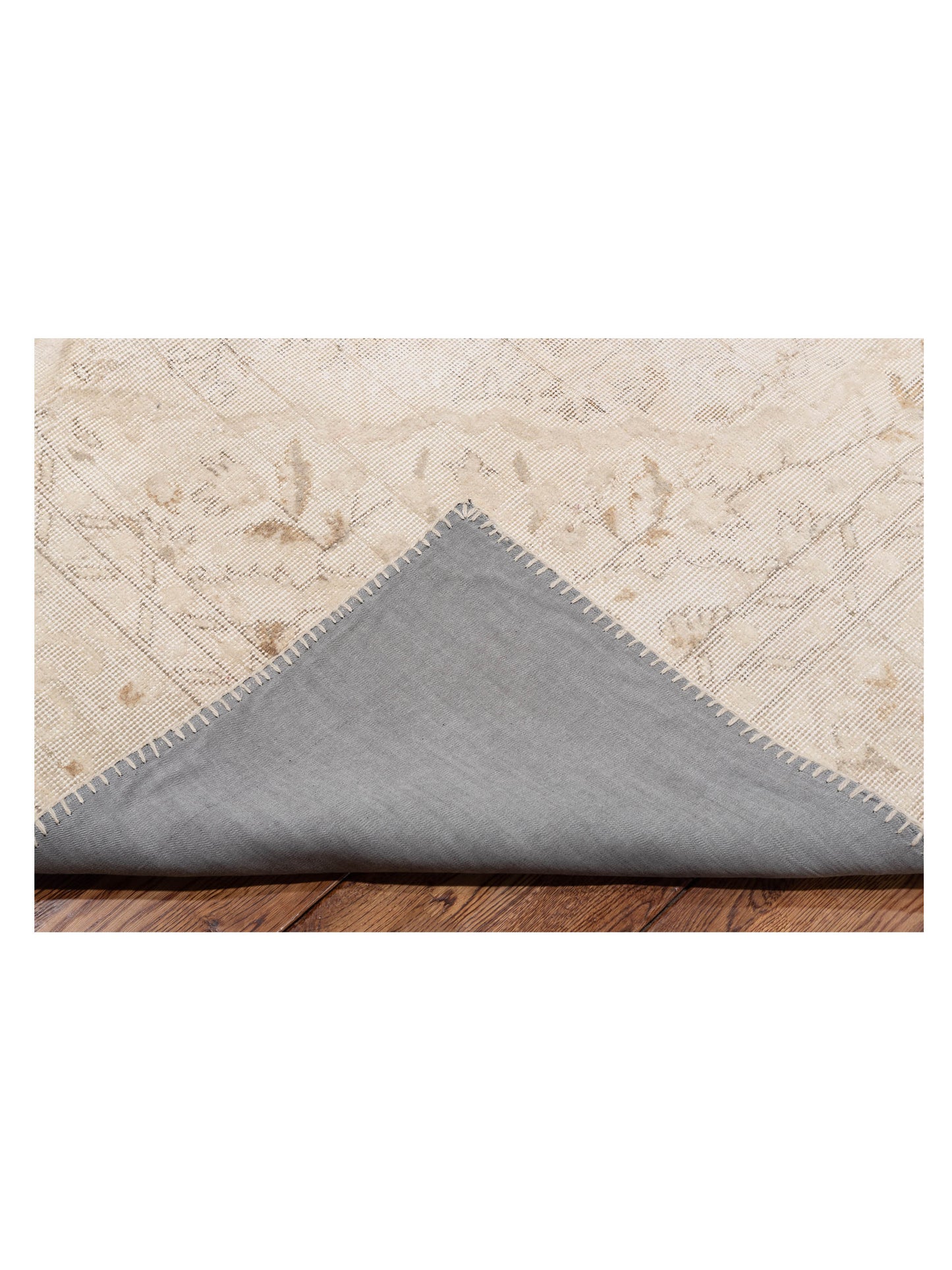 Patchwork Natural 10x13.11 Hand Knotted Rug