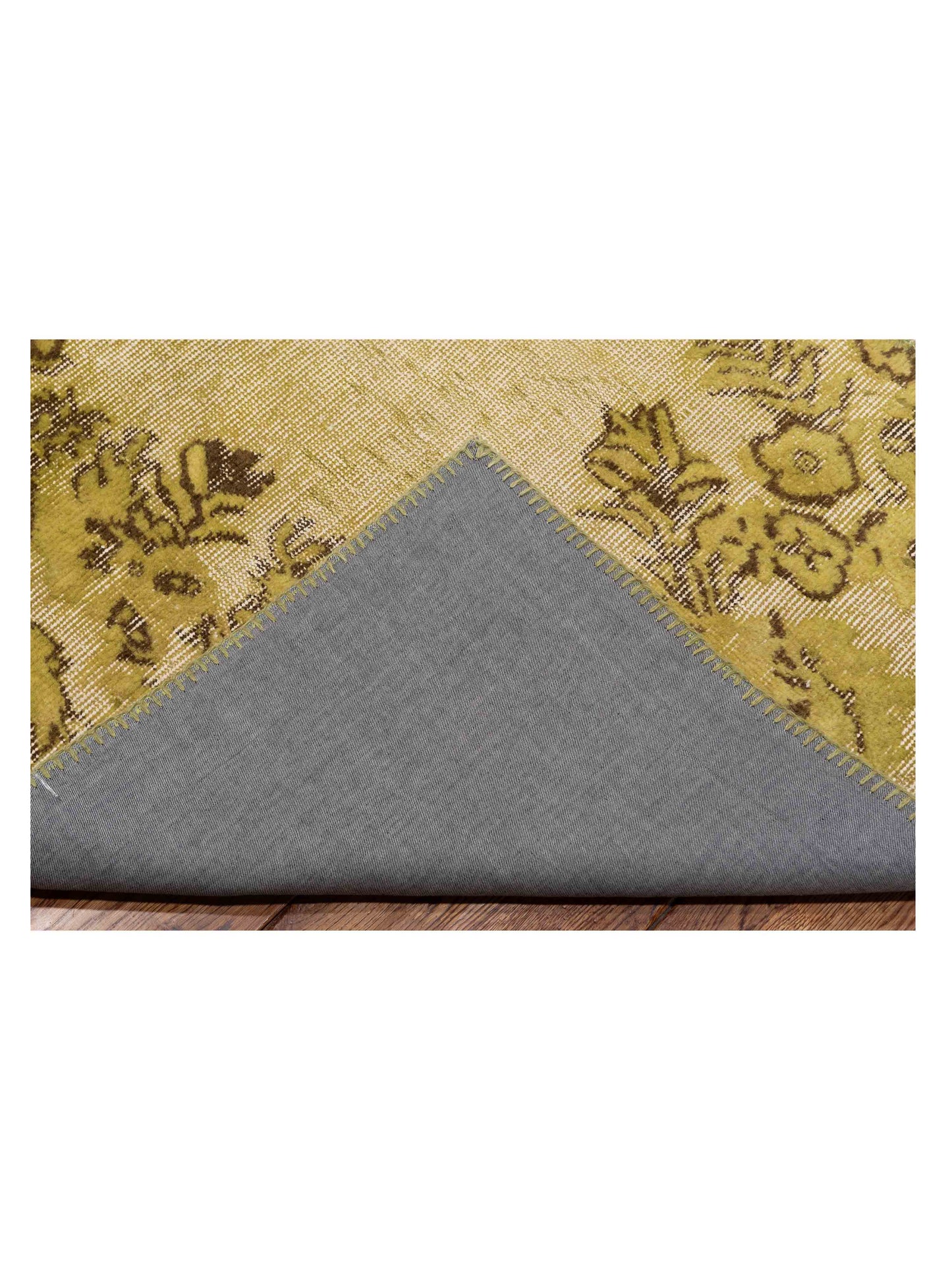 Patchwork Light Green 9x12 Hand Knotted Rug