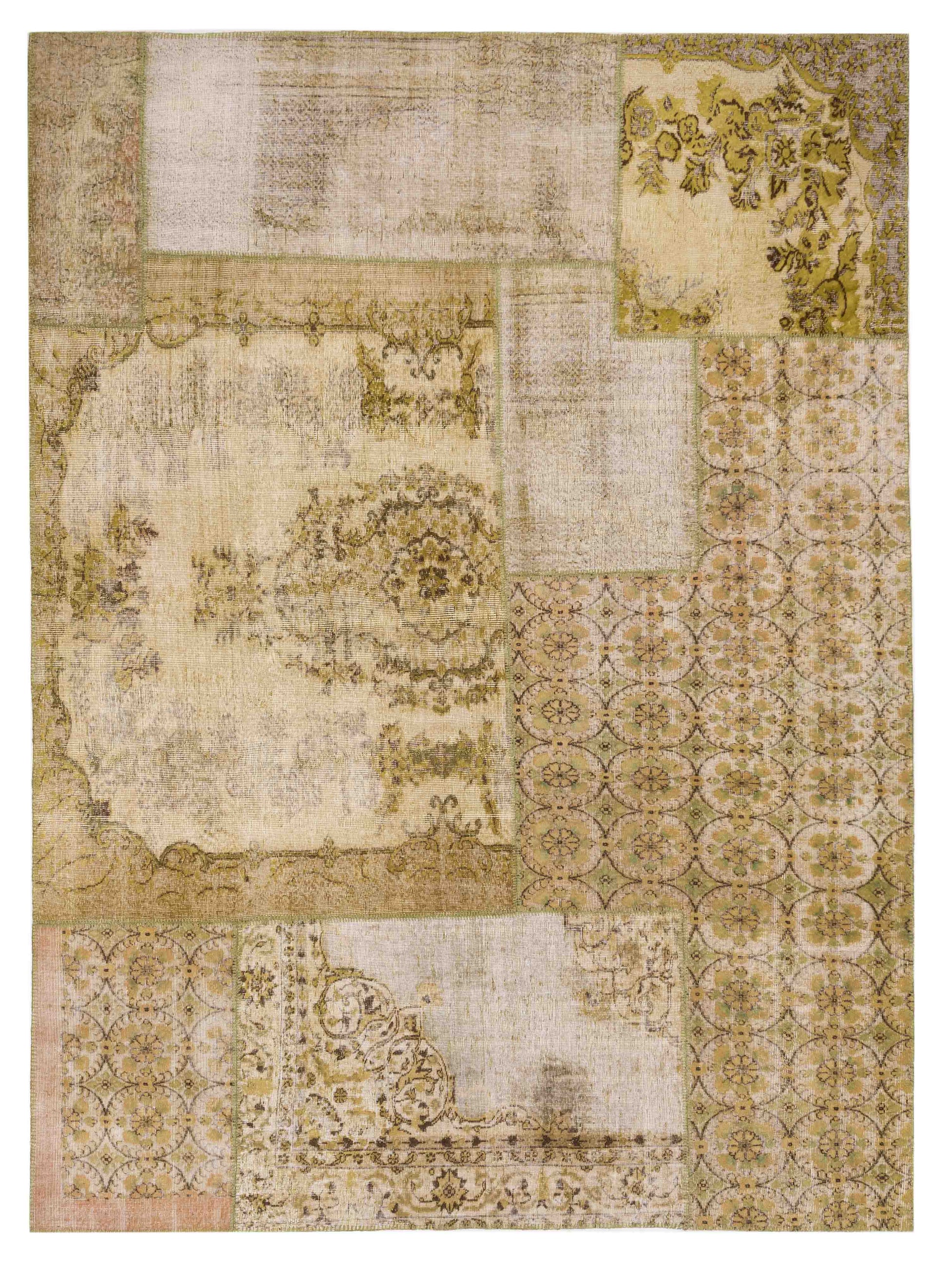 Pasha Turkish Vestige Patchwork  Light Green  Contemporary