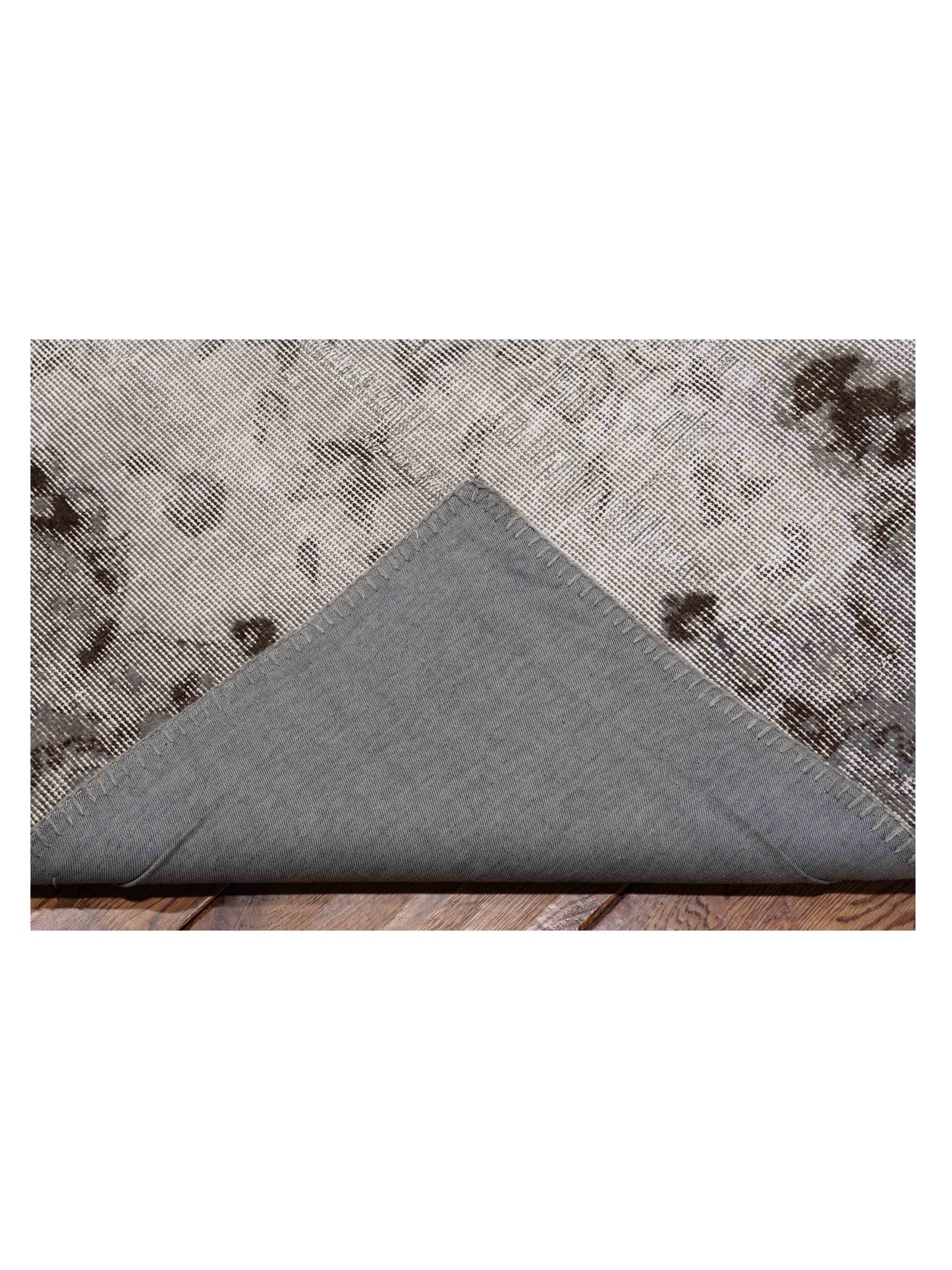 Patchwork Gray 9x12 Hand Knotted Rug