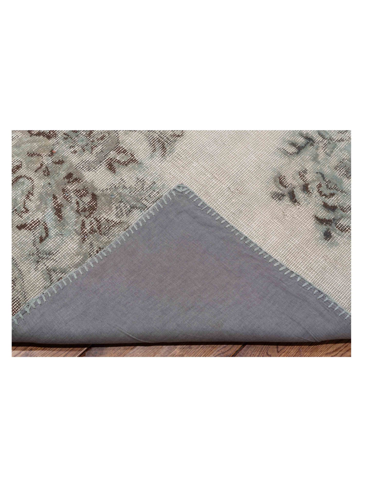 Patchwork Light Blue 9x12 Hand Knotted Rug