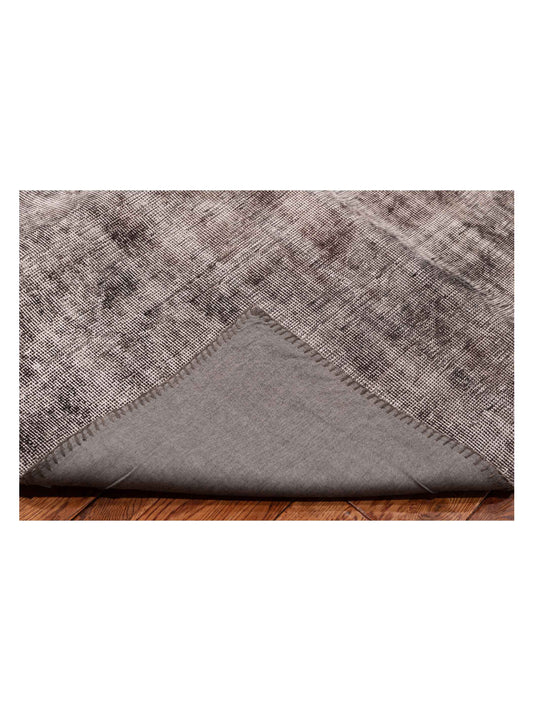 Patchwork Dark Gray 9x12 Hand Knotted Rug