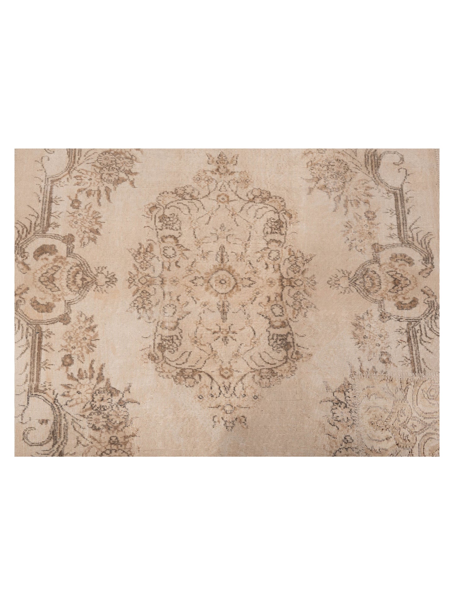 Patchwork Natural 11.6x15.6 Hand Knotted Rug
