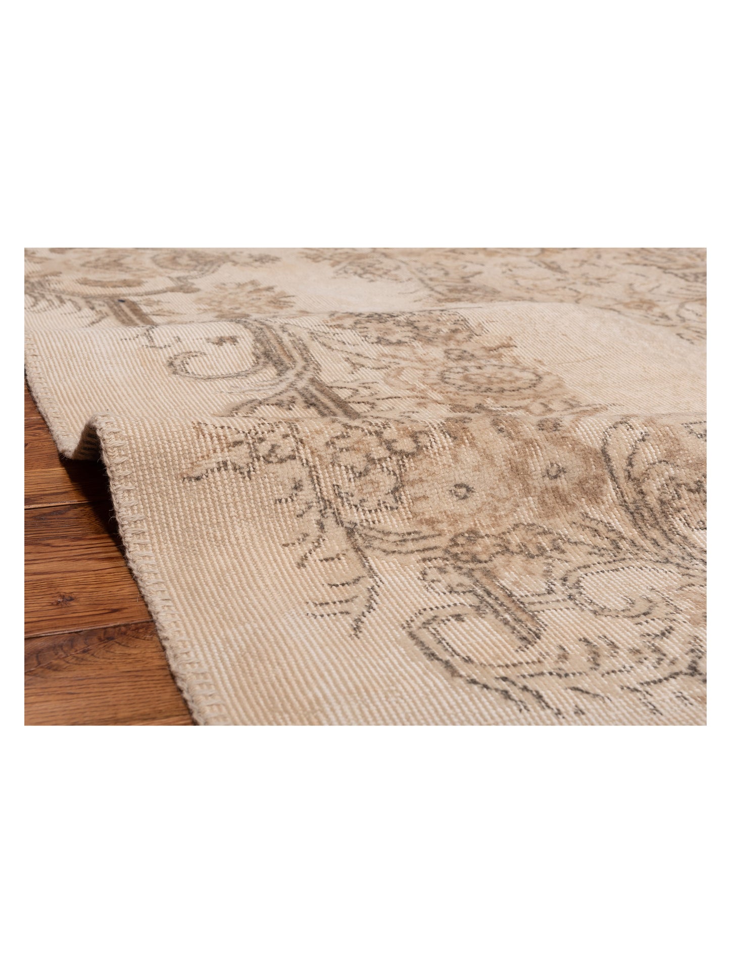 Patchwork Natural 11.6x15.6 Hand Knotted Rug