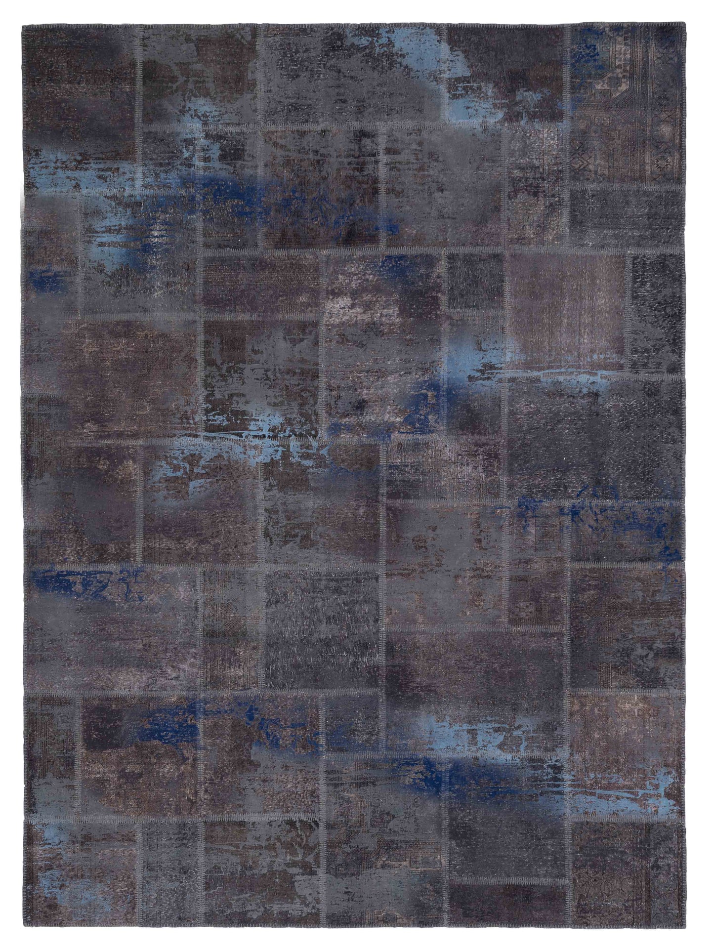 Pasha Turkish Vestige Patchwork  Dark Gray  Contemporary