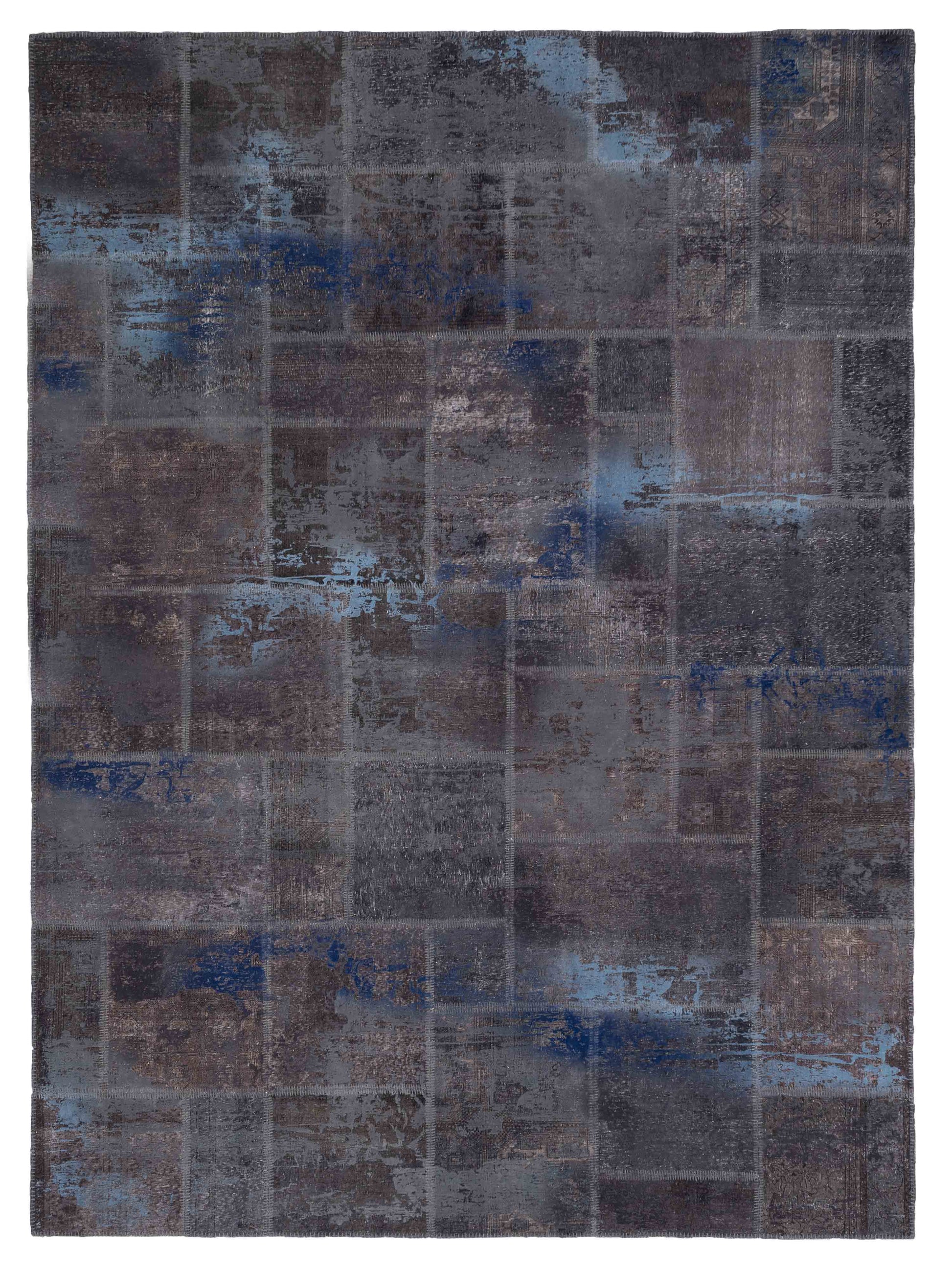 Pasha Turkish Vestige Patchwork  Dark Gray  Contemporary