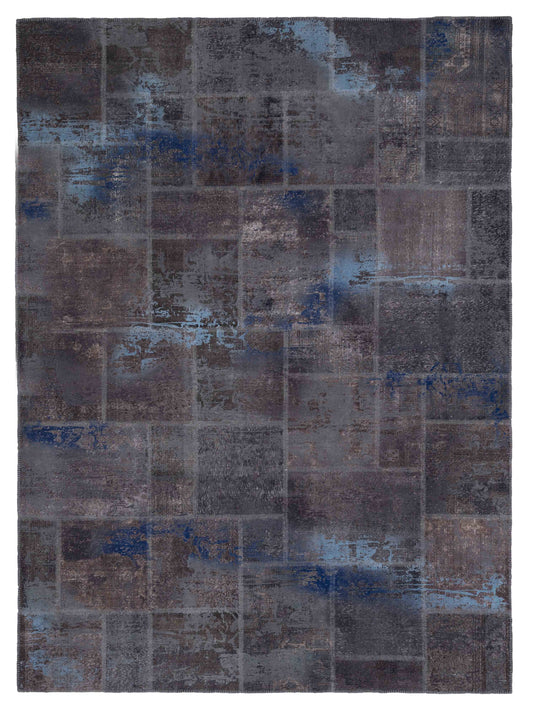 Pasha Turkish Vestige Patchwork  Dark Gray  Contemporary