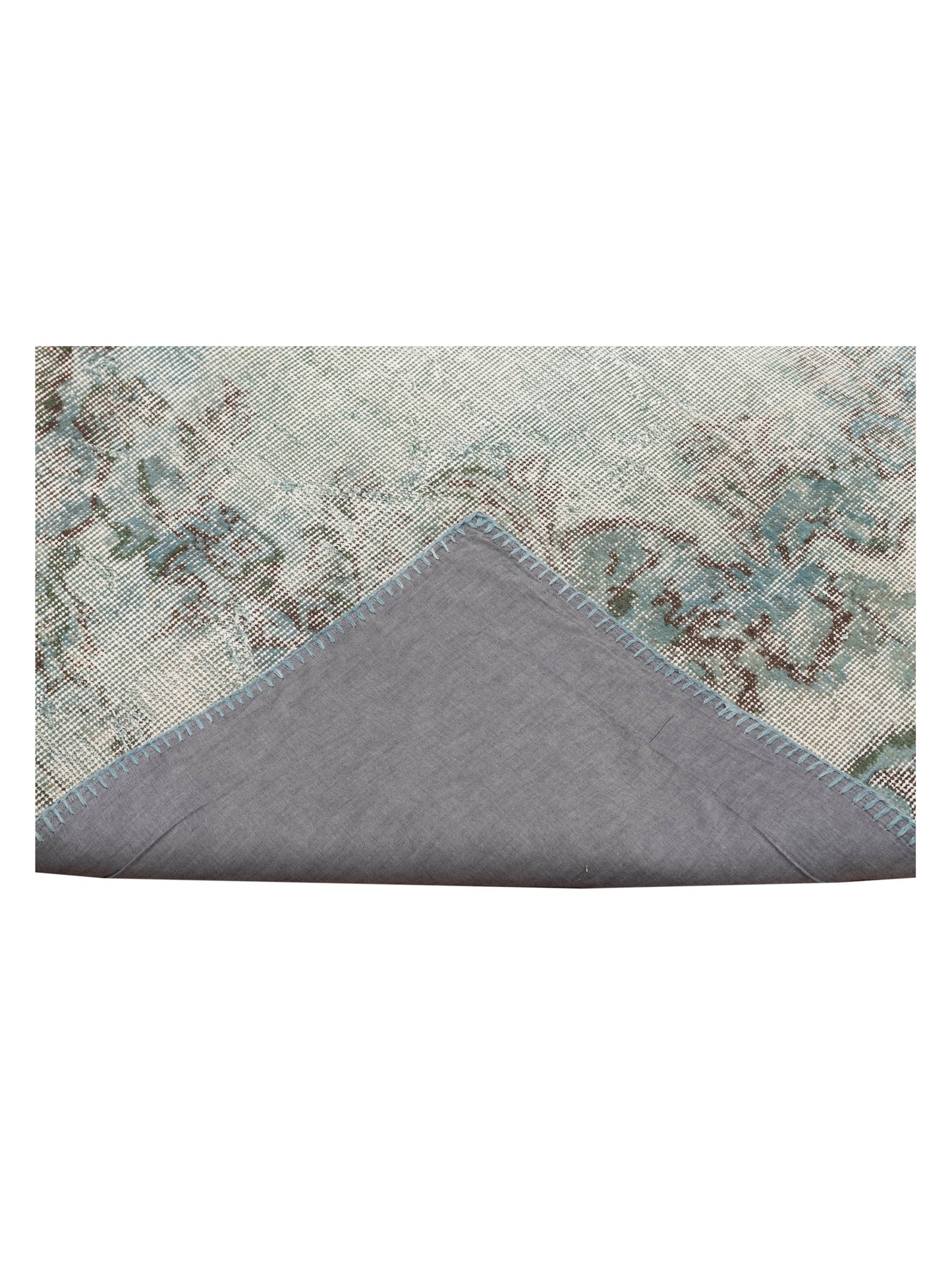 Patchwork Blue 10x13.10 Hand Knotted Rug