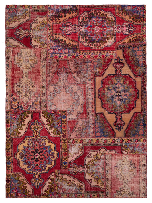 Pasha Turkish Vestige Patchwork  Multi  Contemporary