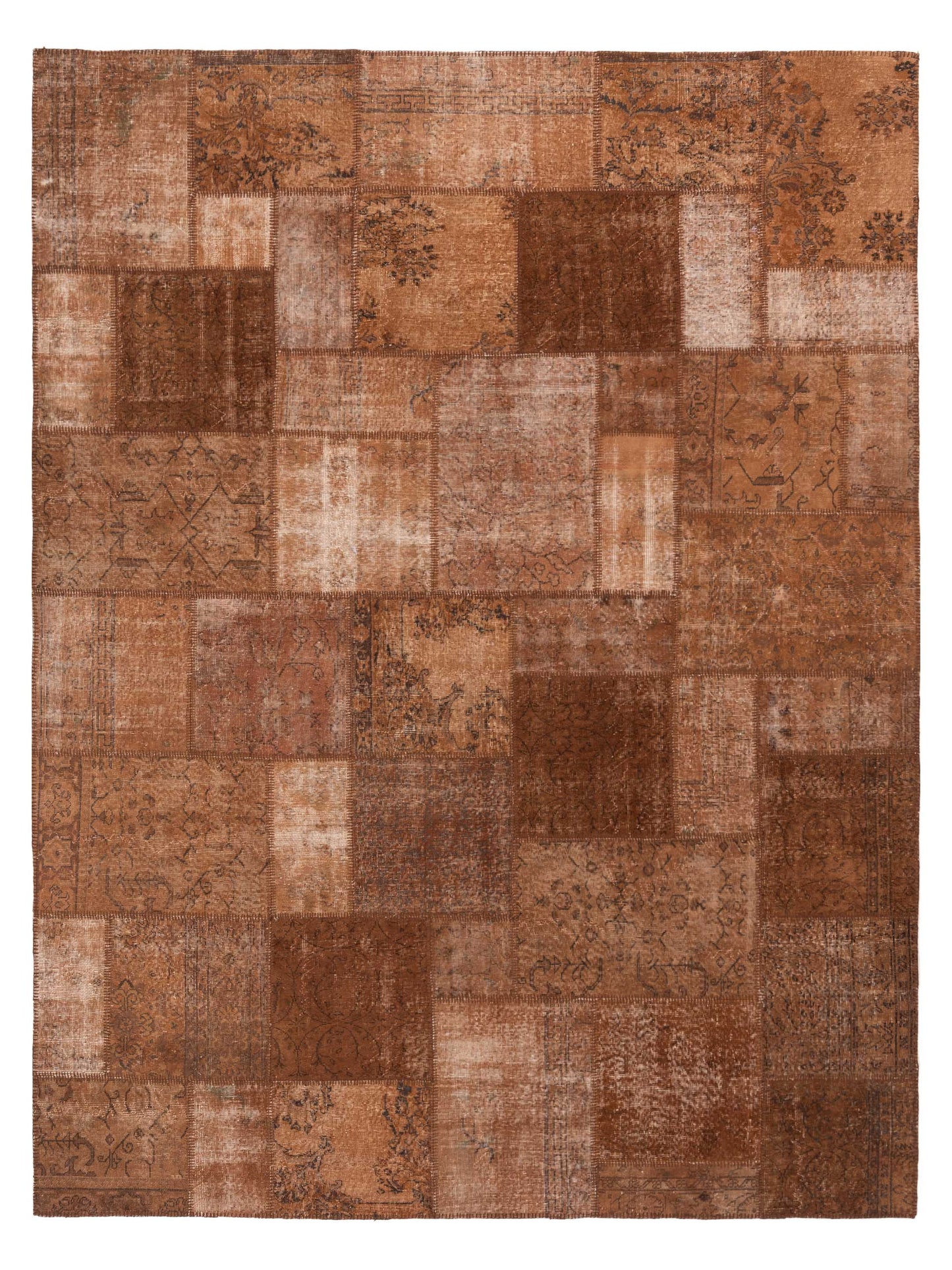 Pasha Turkish Vestige Patchwork  Brown  Contemporary