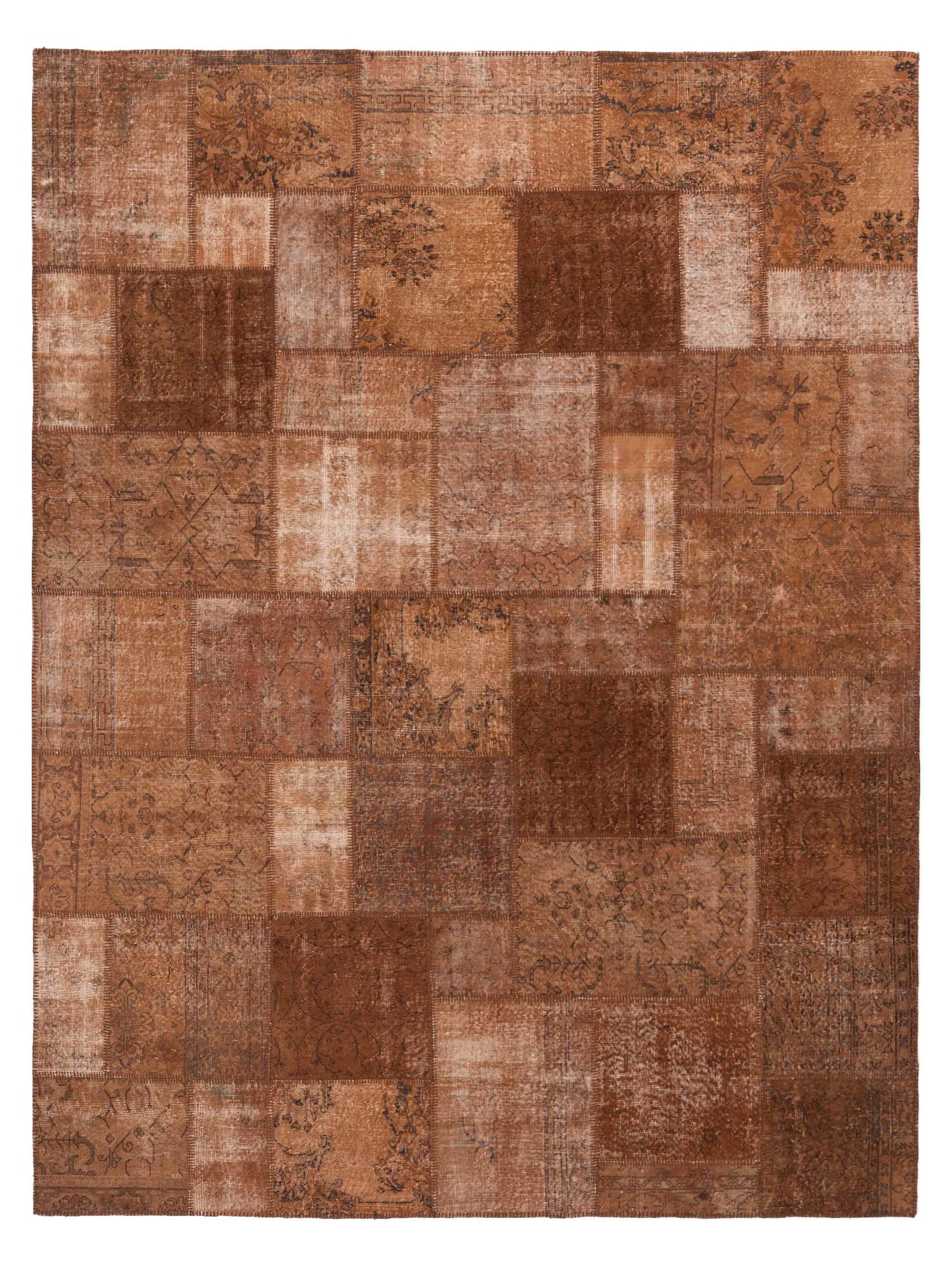 Pasha Turkish Vestige Patchwork  Brown  Contemporary