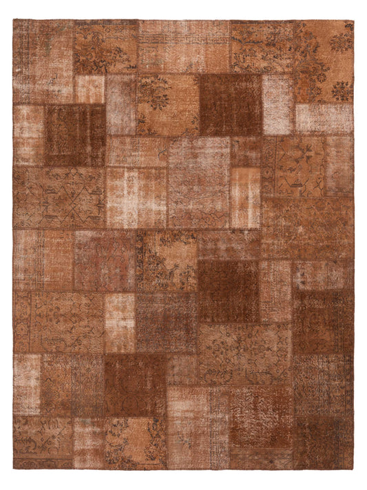 Pasha Turkish Vestige Patchwork  Brown  Contemporary