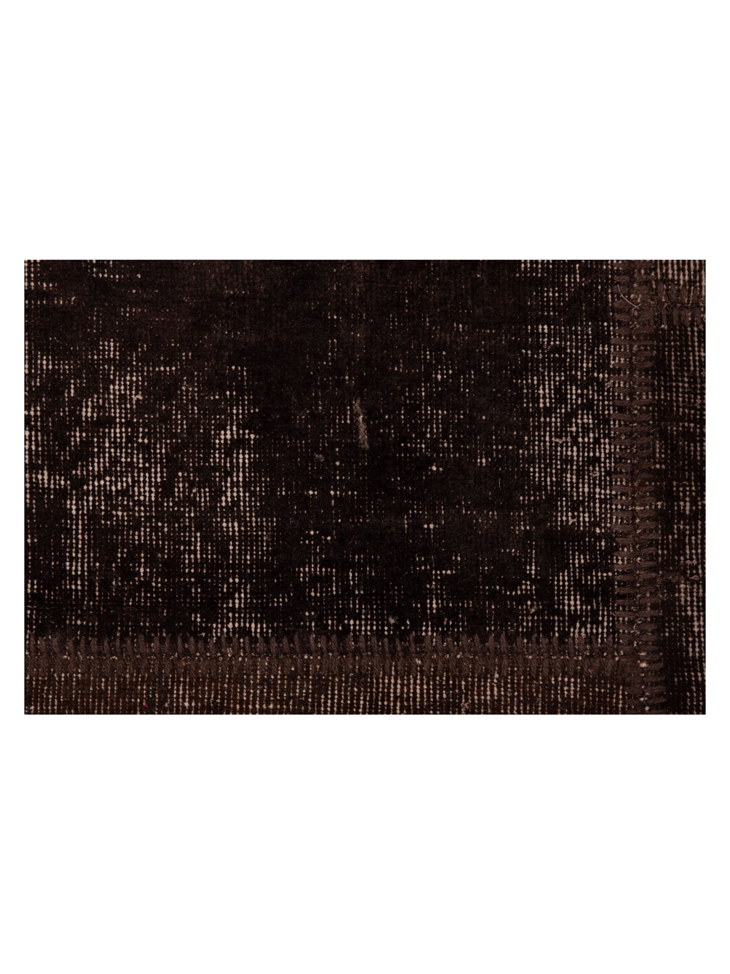 Patchwork Dark Brown 9.1x12 Hand Knotted Rug