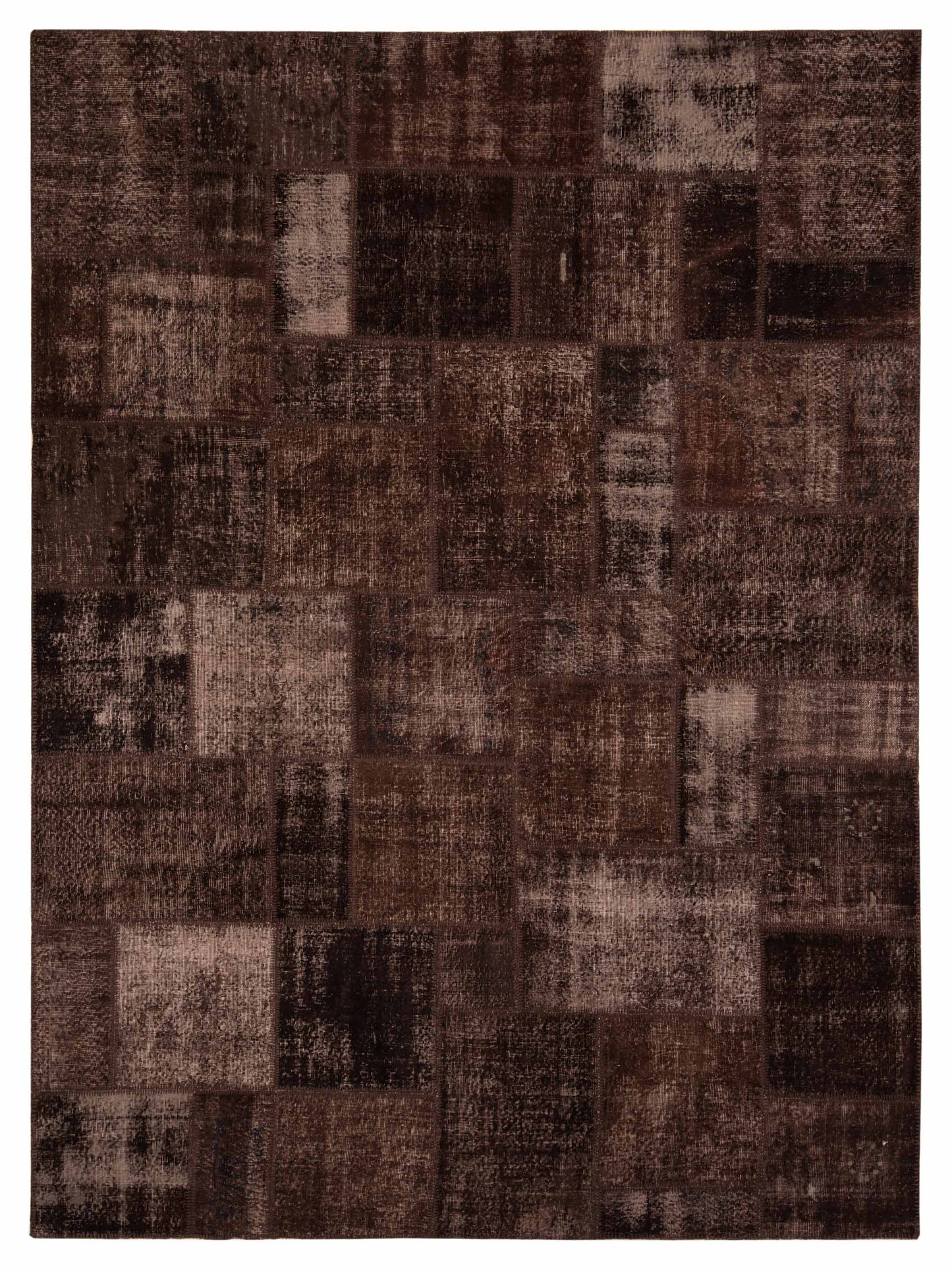 Pasha Turkish Vestige Patchwork  Dark Brown  Contemporary