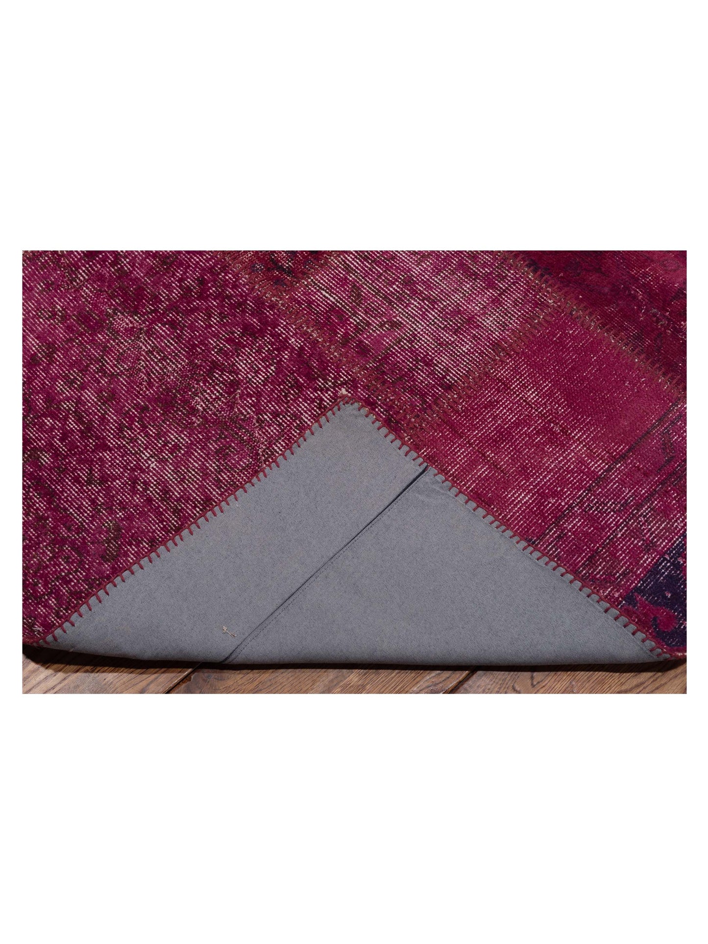 Patchwork Pink 9x12 Hand Knotted Rug