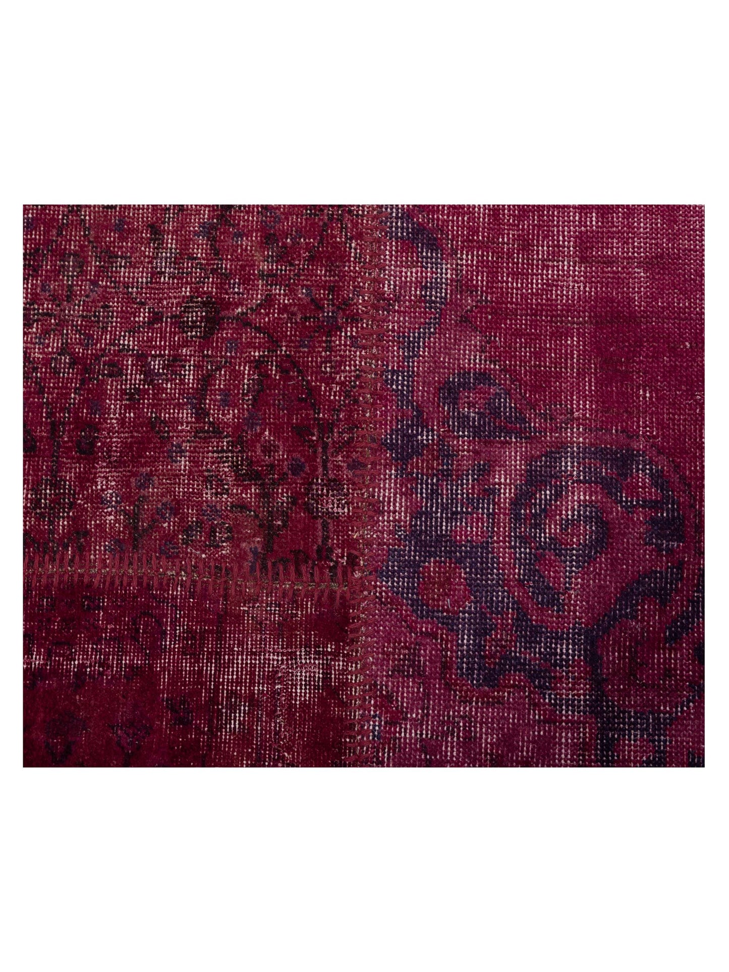 Patchwork Pink 9x12 Hand Knotted Rug