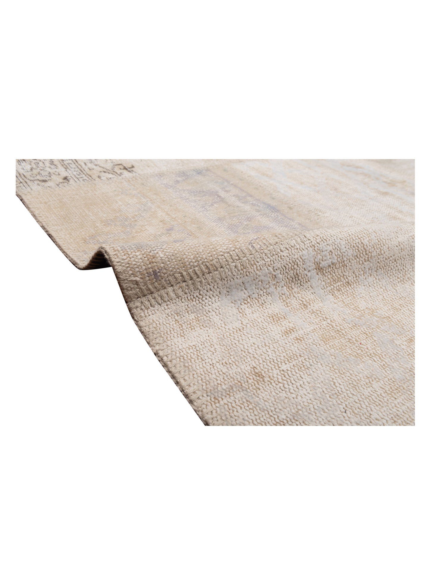 Patchwork Natural 9.10x13.1 Hand Knotted Rug