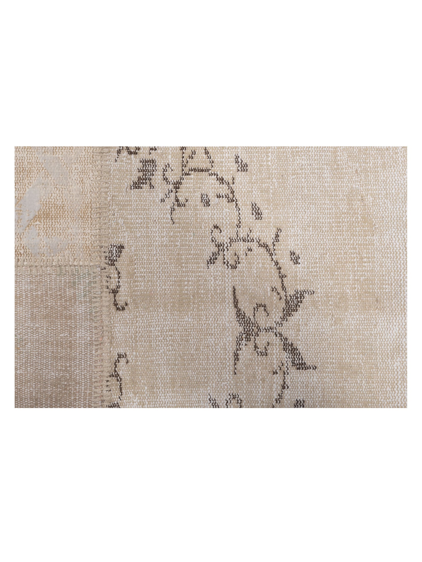 Patchwork Natural 9.10x13.1 Hand Knotted Rug