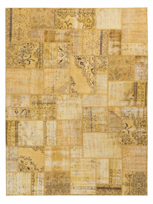 Pasha Turkish Vestige Patchwork  Yellow  Contemporary