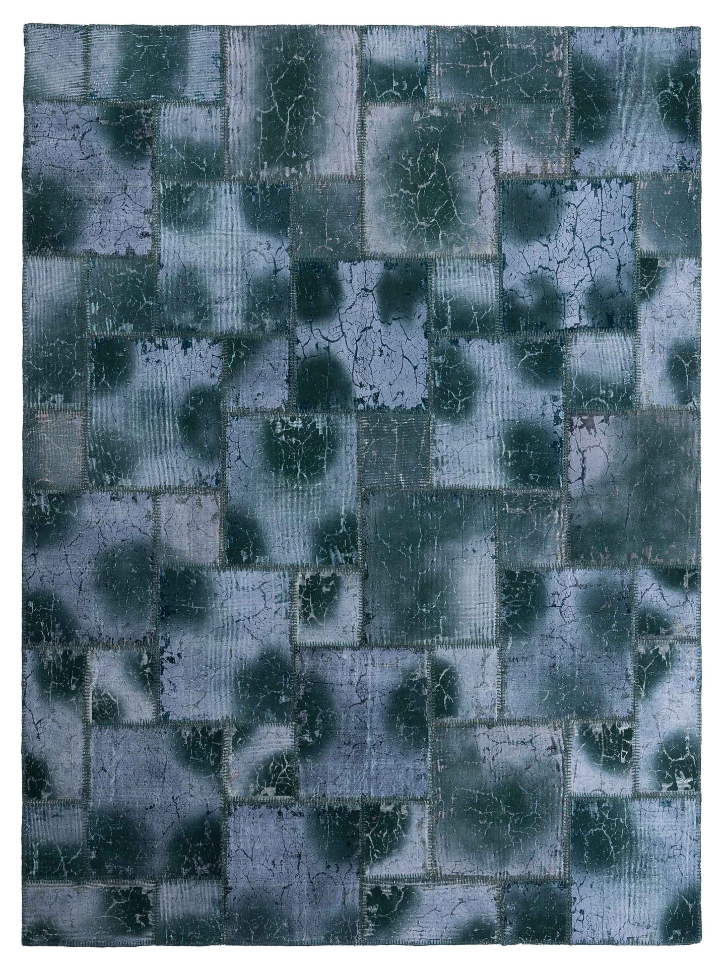 Pasha Turkish Vestige Patchwork  Green  Contemporary