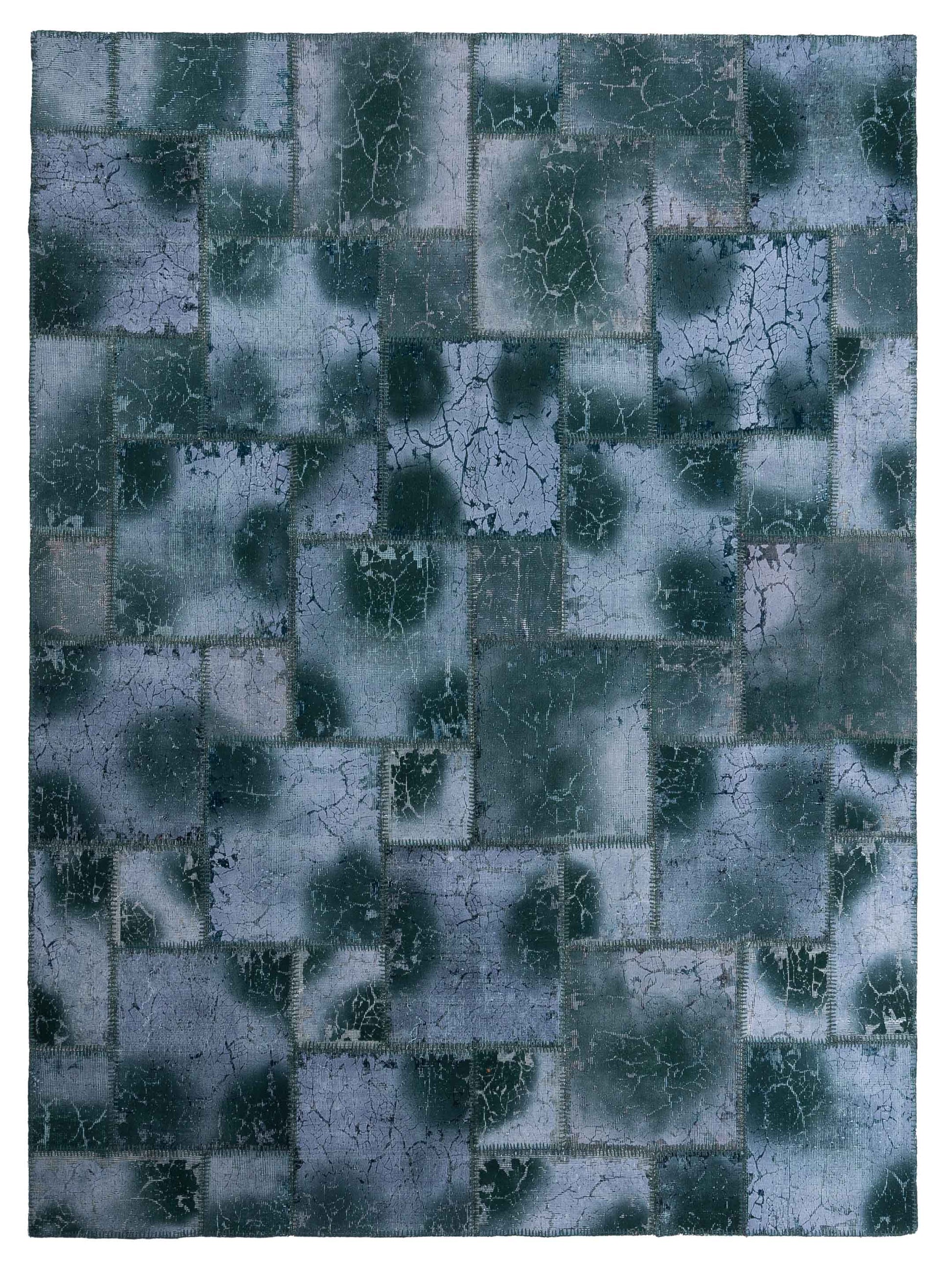 Pasha Turkish Vestige Patchwork  Green  Contemporary