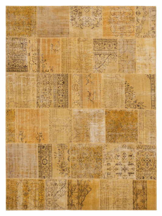 Pasha Turkish Vestige Patchwork  Yellow  Contemporary