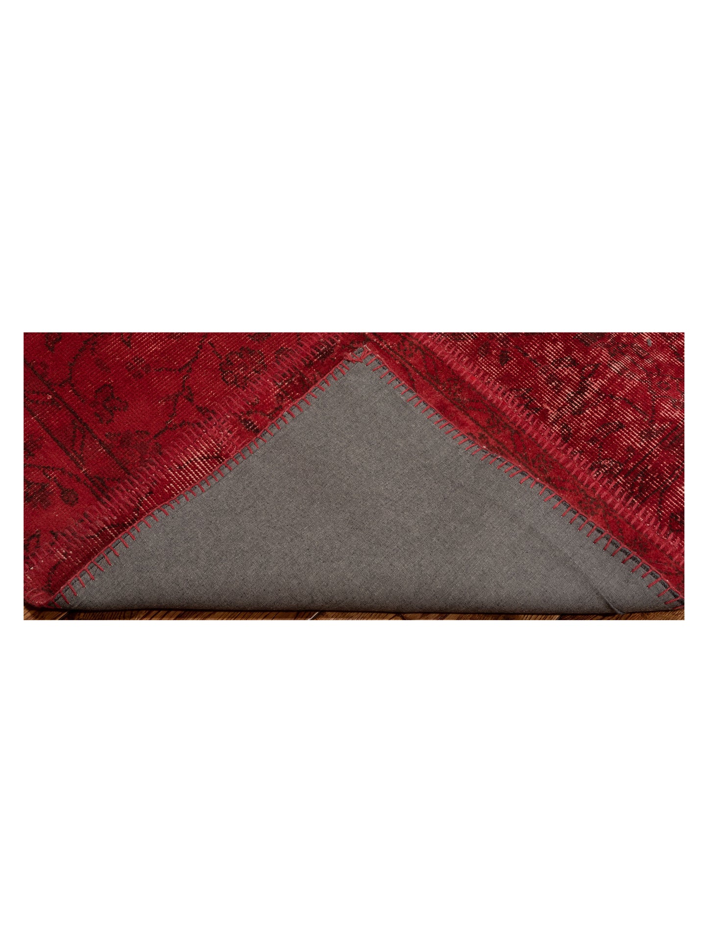 Patchwork Red 8.10x11.9 Hand Knotted Rug