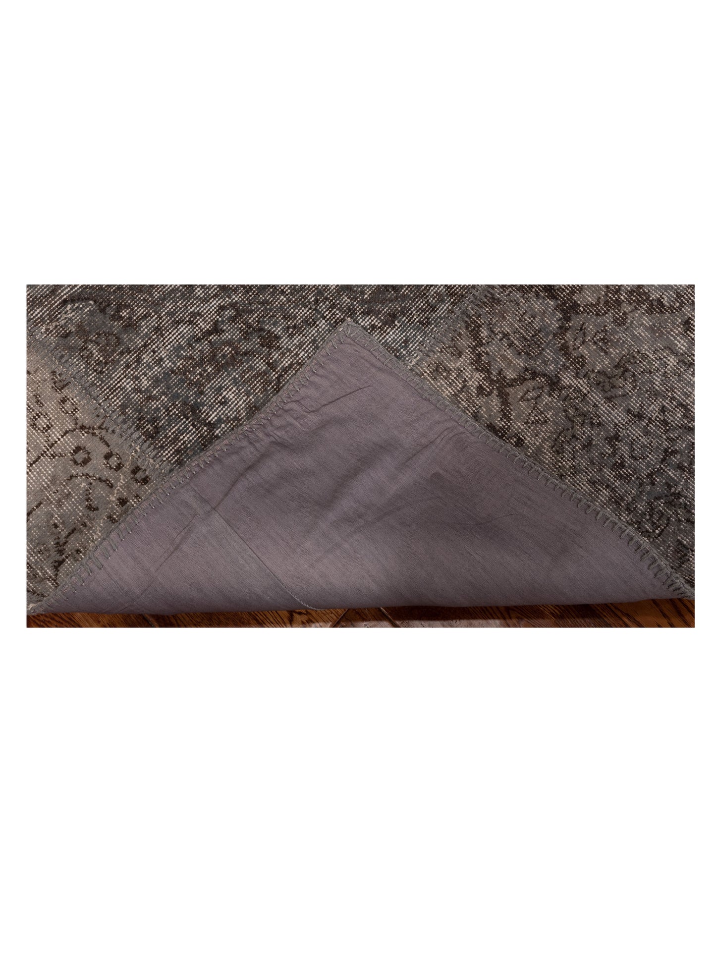 Patchwork Gray 3x5 Hand Knotted Rug