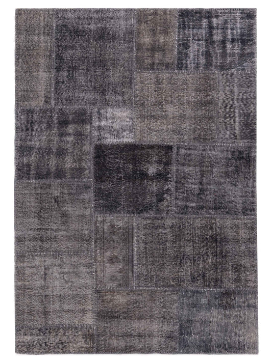 Pasha Turkish Vestige Patchwork  Dark Gray  Contemporary