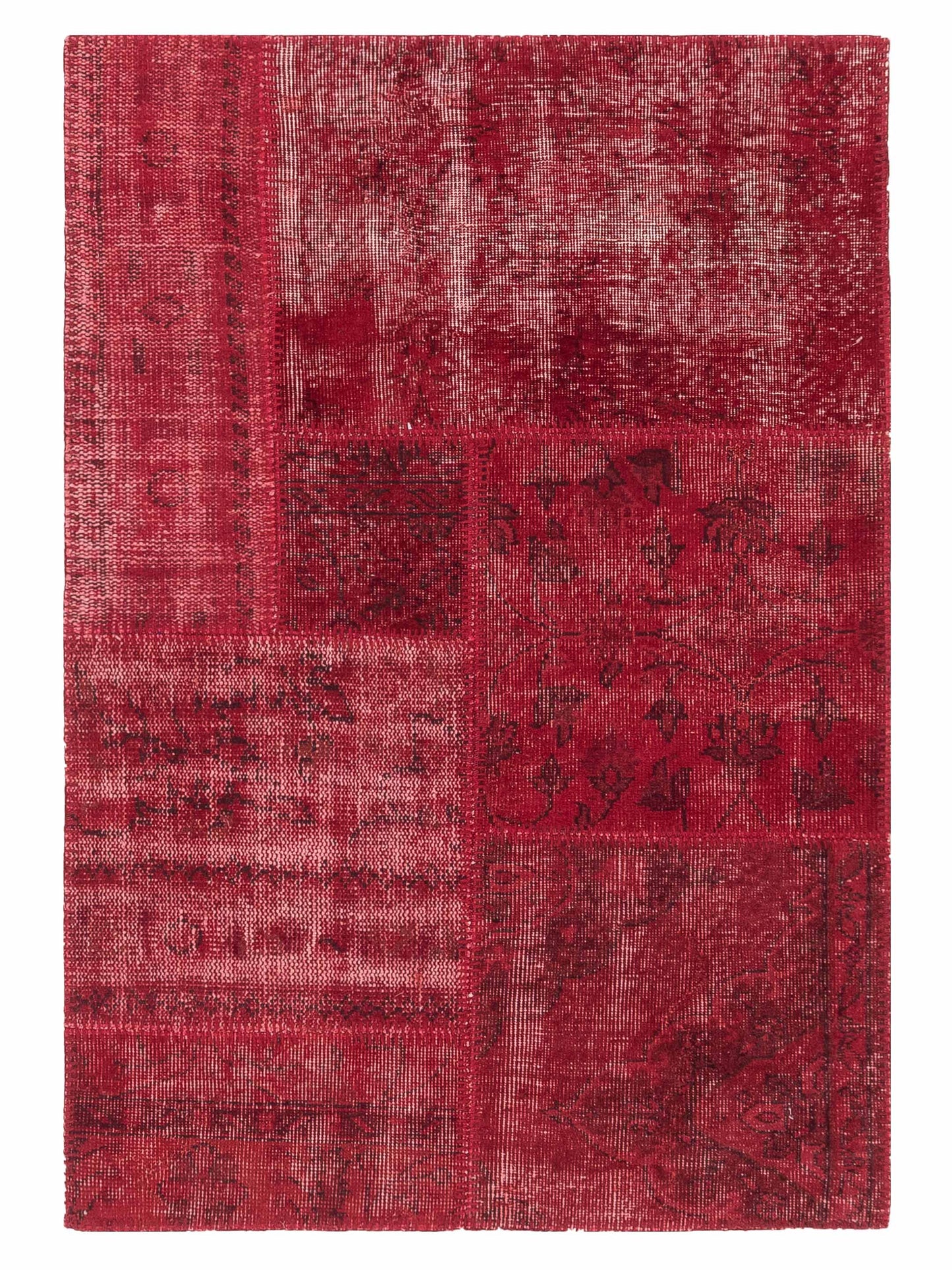 Pasha Turkish Vestige Patchwork  Red  Contemporary