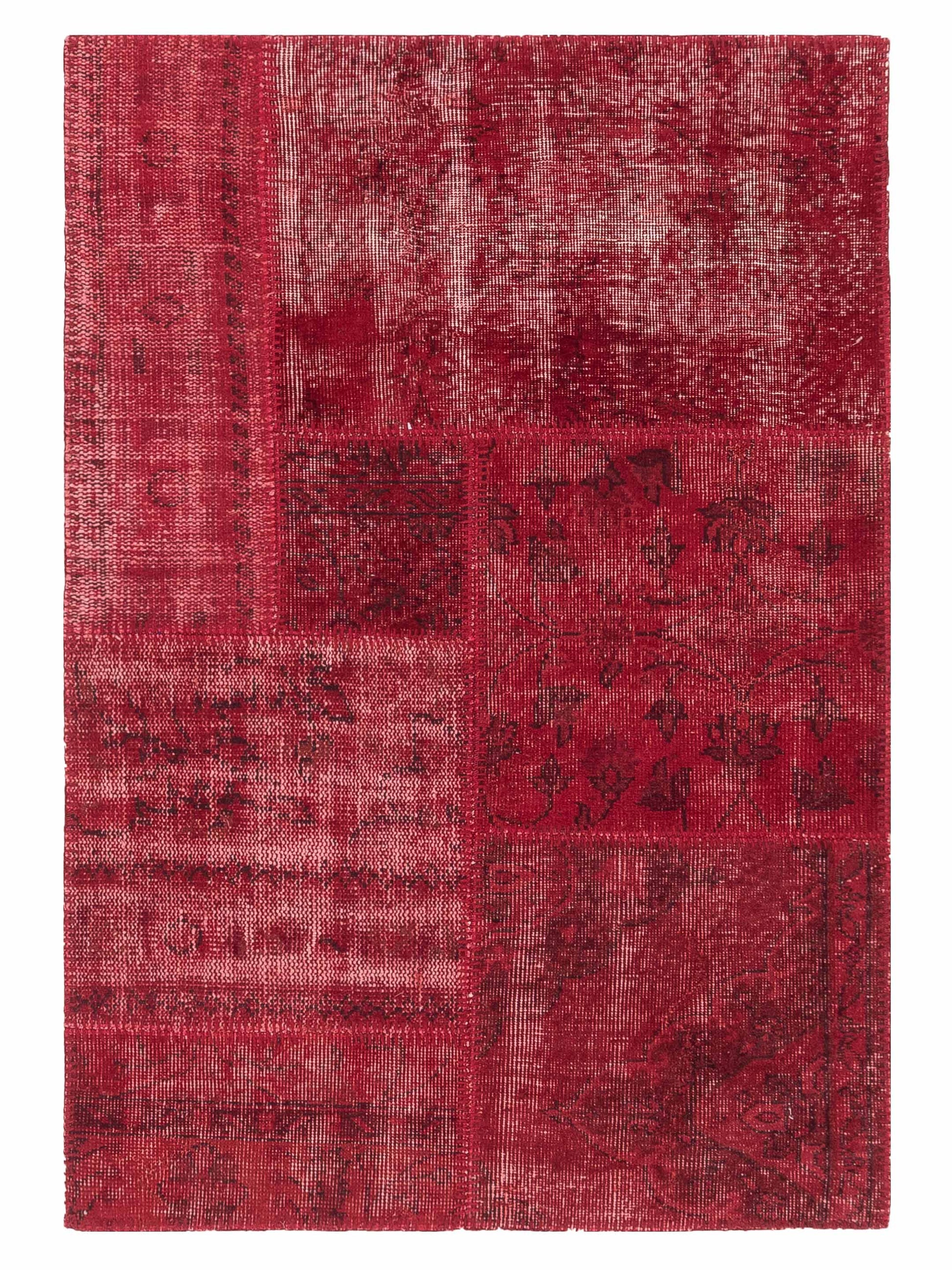 Pasha Turkish Vestige Patchwork  Red  Contemporary