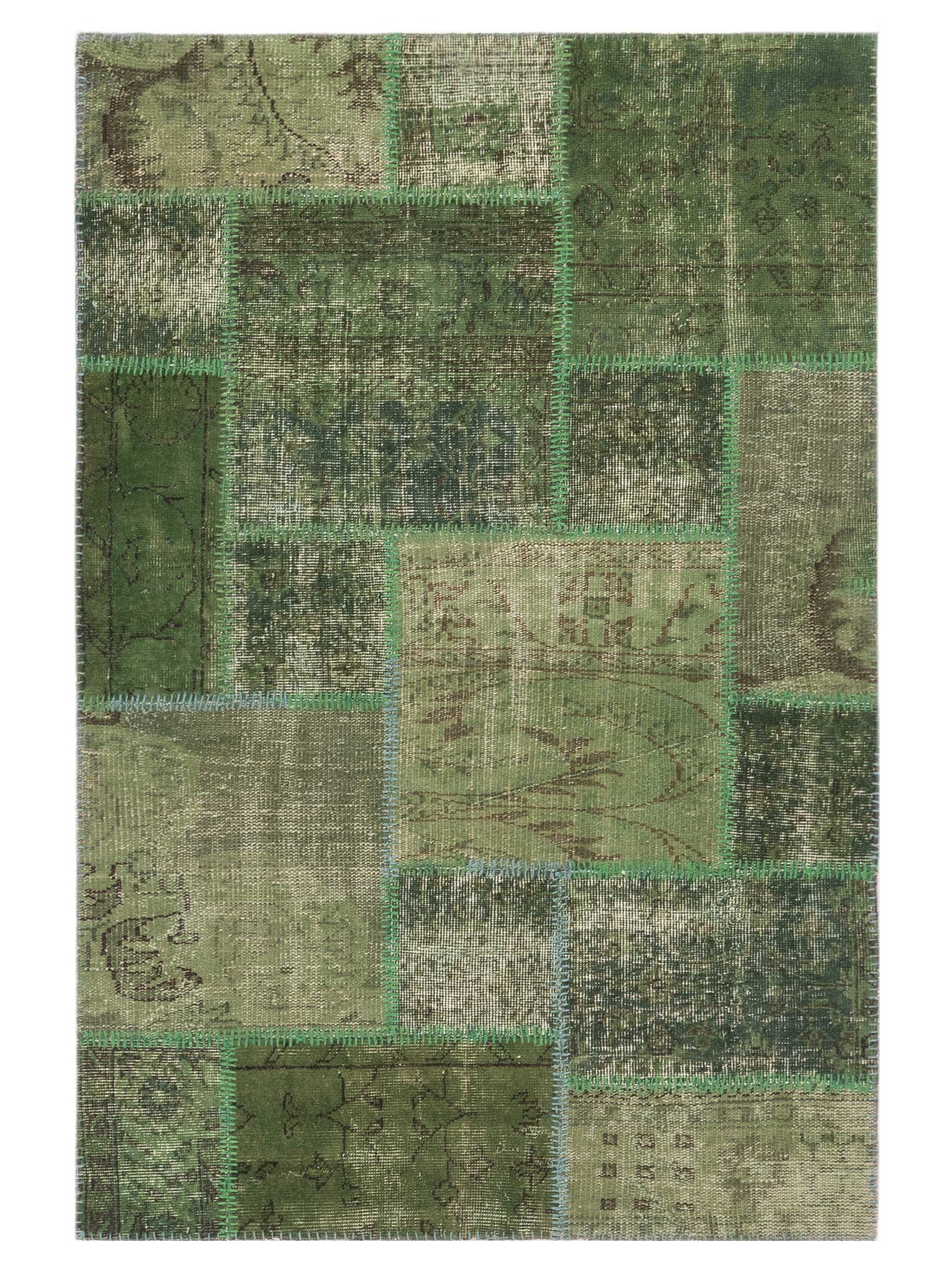 Pasha Turkish Vestige Patchwork  Green  Contemporary