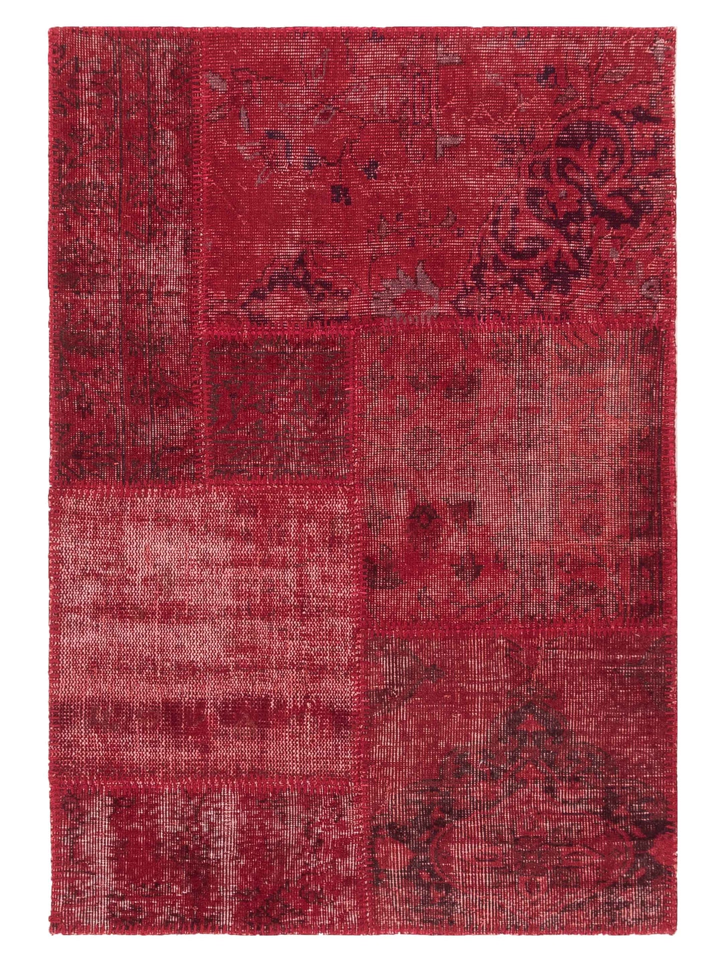 Pasha Turkish Vestige Patchwork  Red  Contemporary