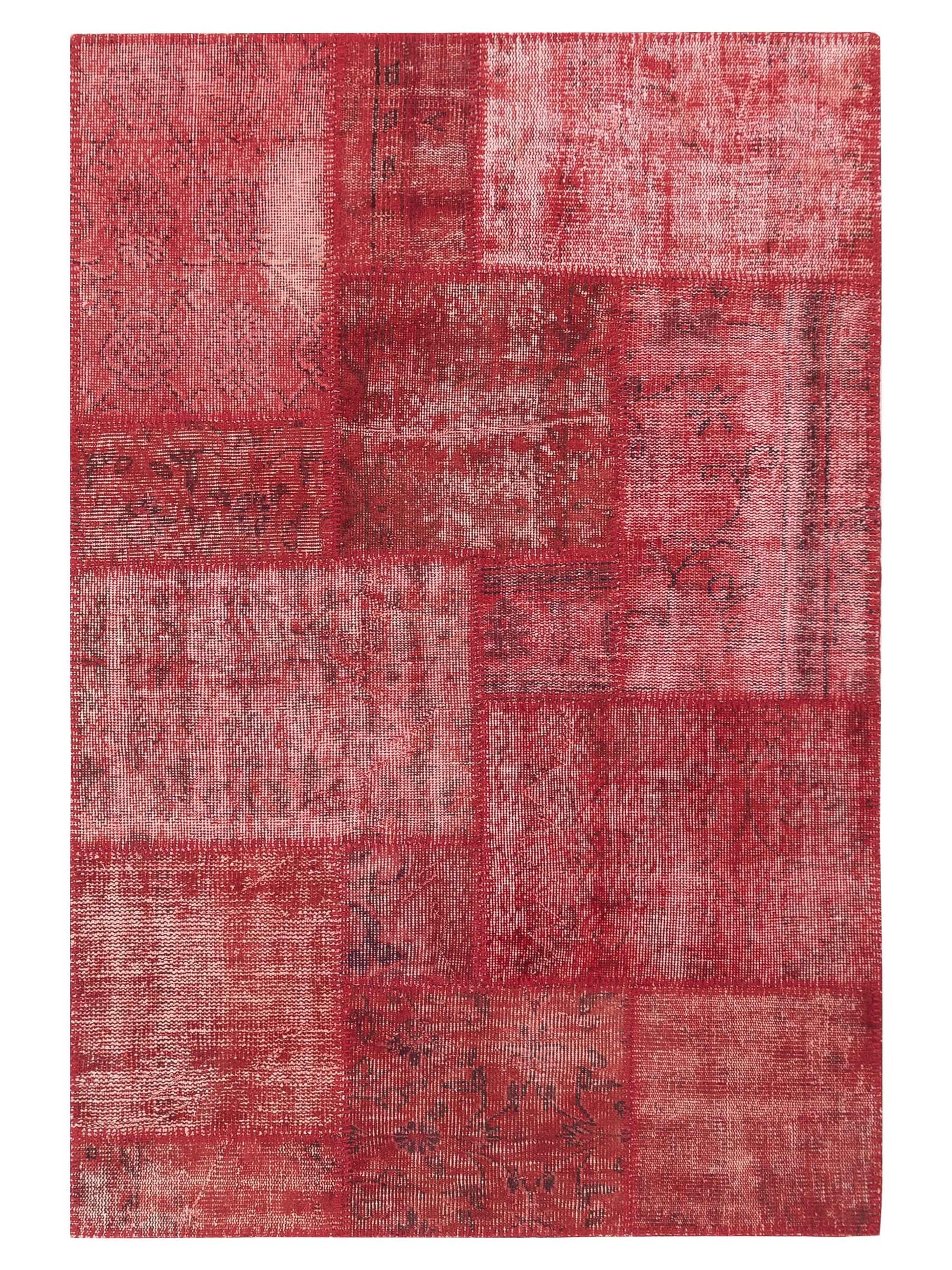 Pasha Turkish Vestige Patchwork  Red  Contemporary