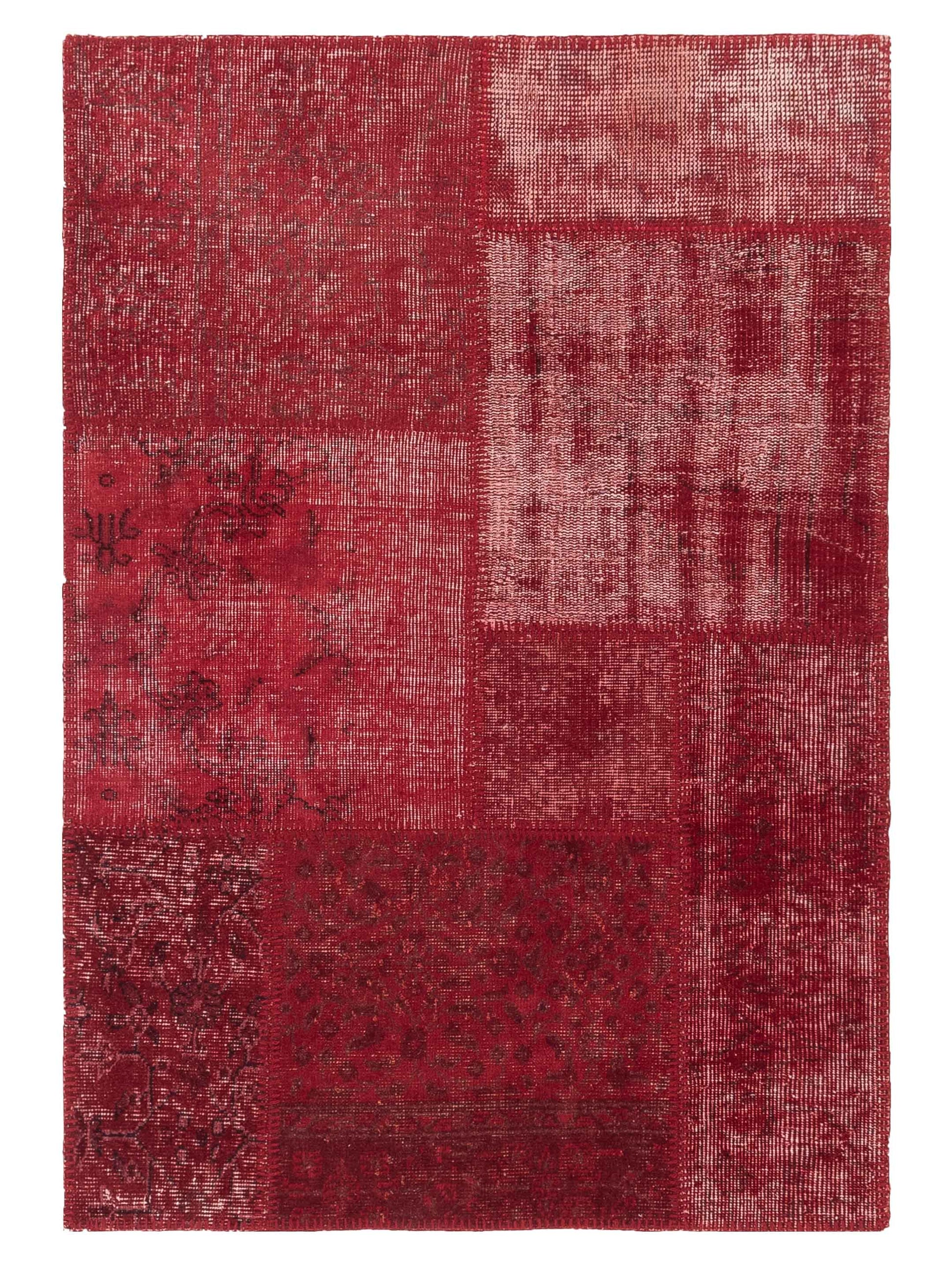 Pasha Turkish Vestige Patchwork  Red  Contemporary