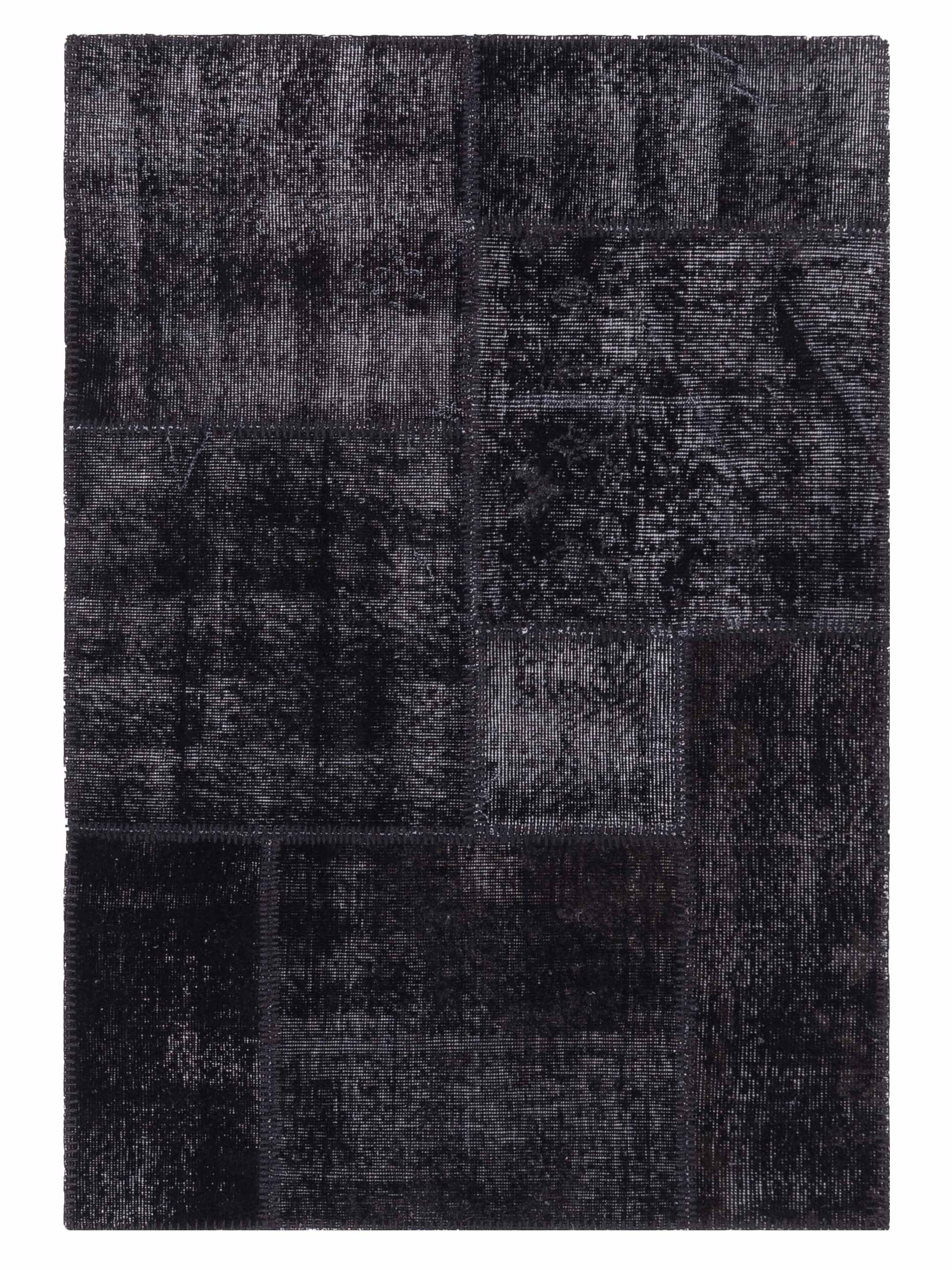 Pasha Turkish Vestige Patchwork  Black  Contemporary