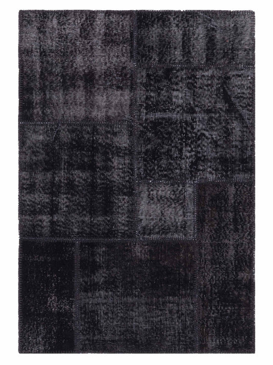 Pasha Turkish Vestige Patchwork  Black  Contemporary