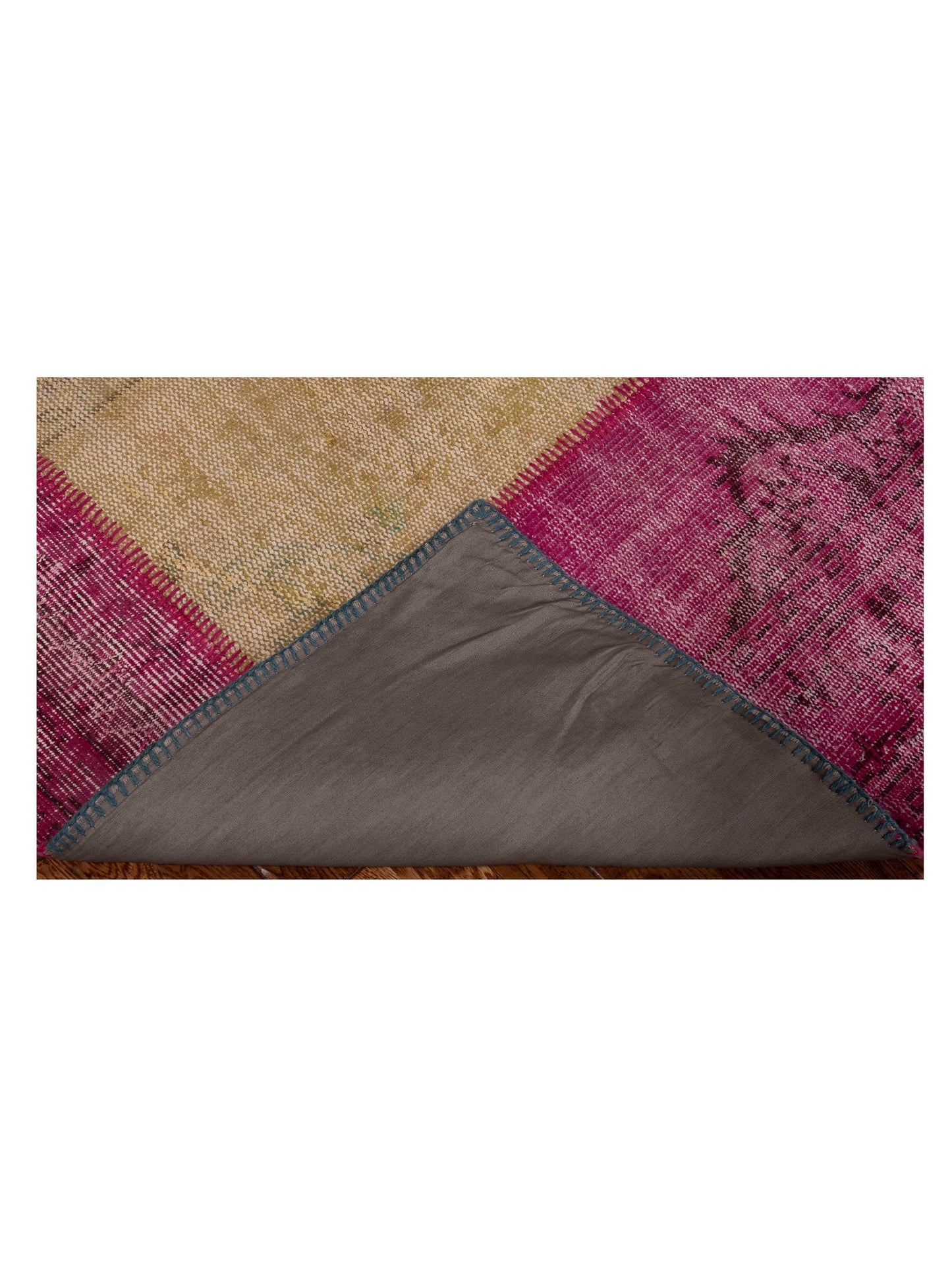 Patchwork Multi 3.4x4.11 Hand Knotted Rug