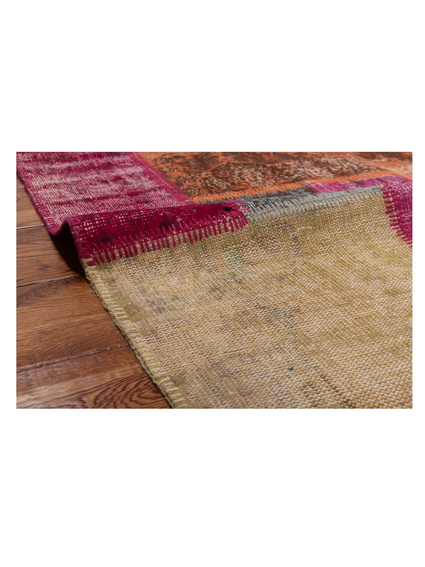 Patchwork Multi 3.4x4.11 Hand Knotted Rug