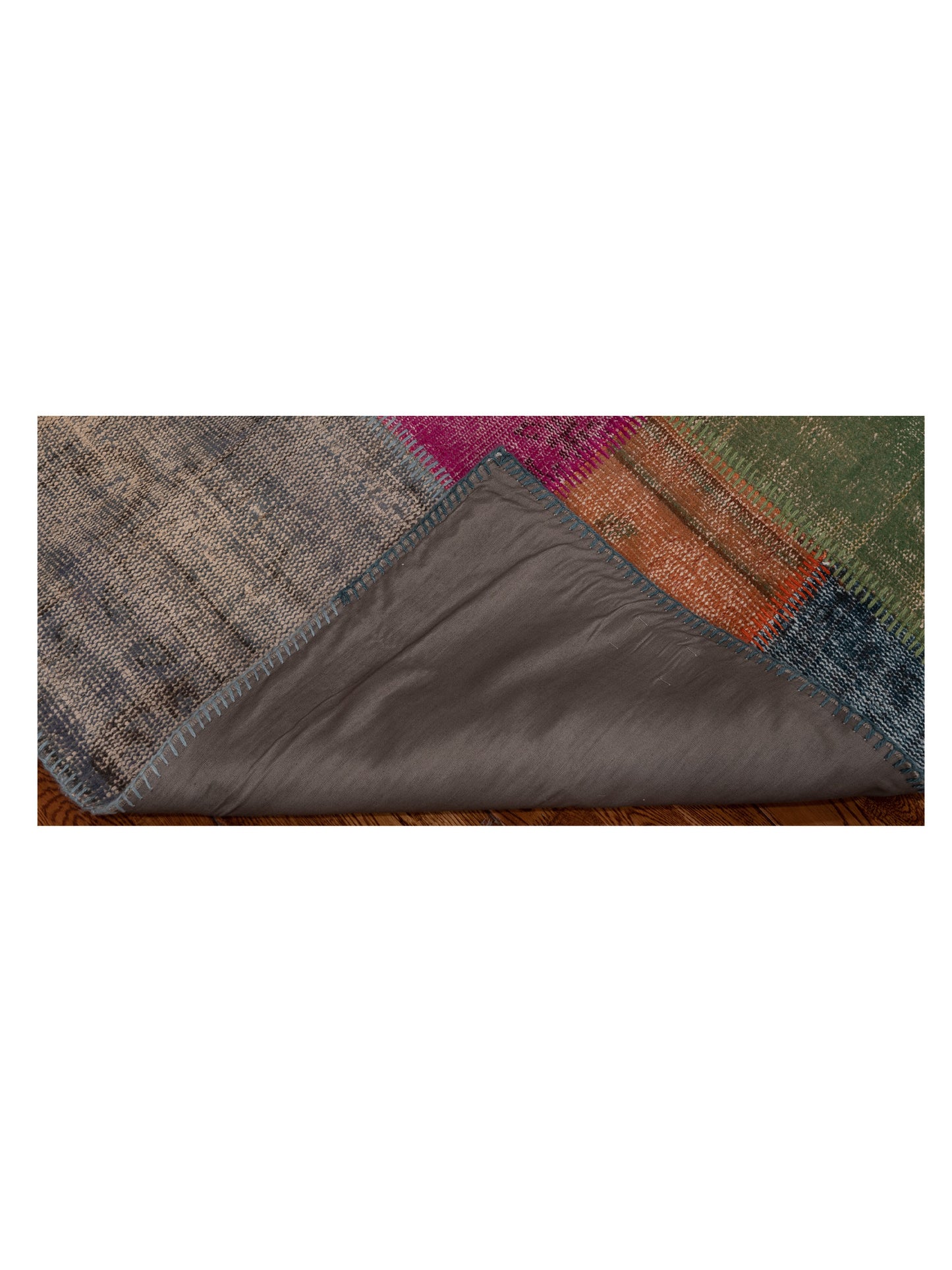 Patchwork Multi 3.4x4.11 Hand Knotted Rug