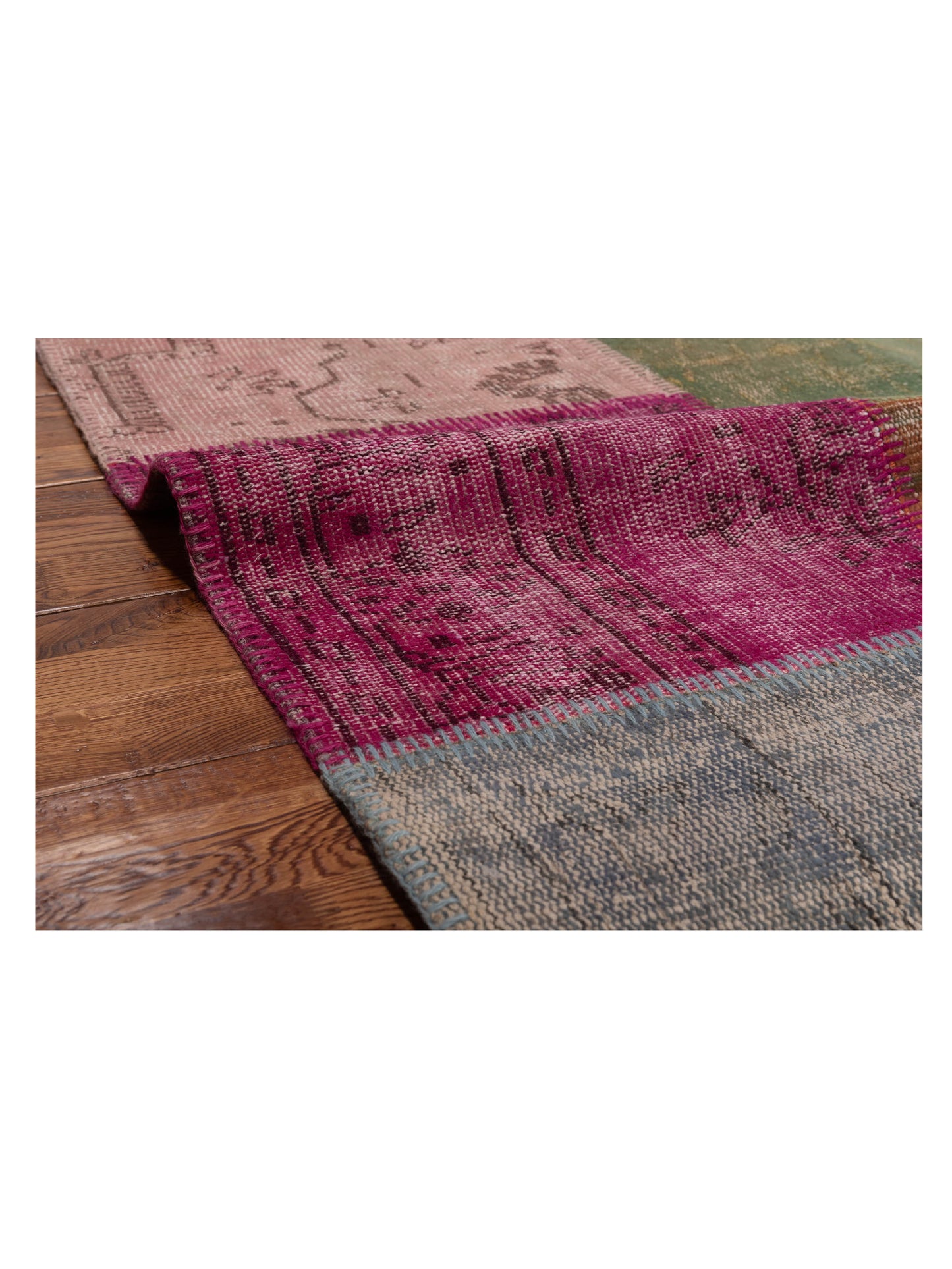 Patchwork Multi 3.4x4.11 Hand Knotted Rug