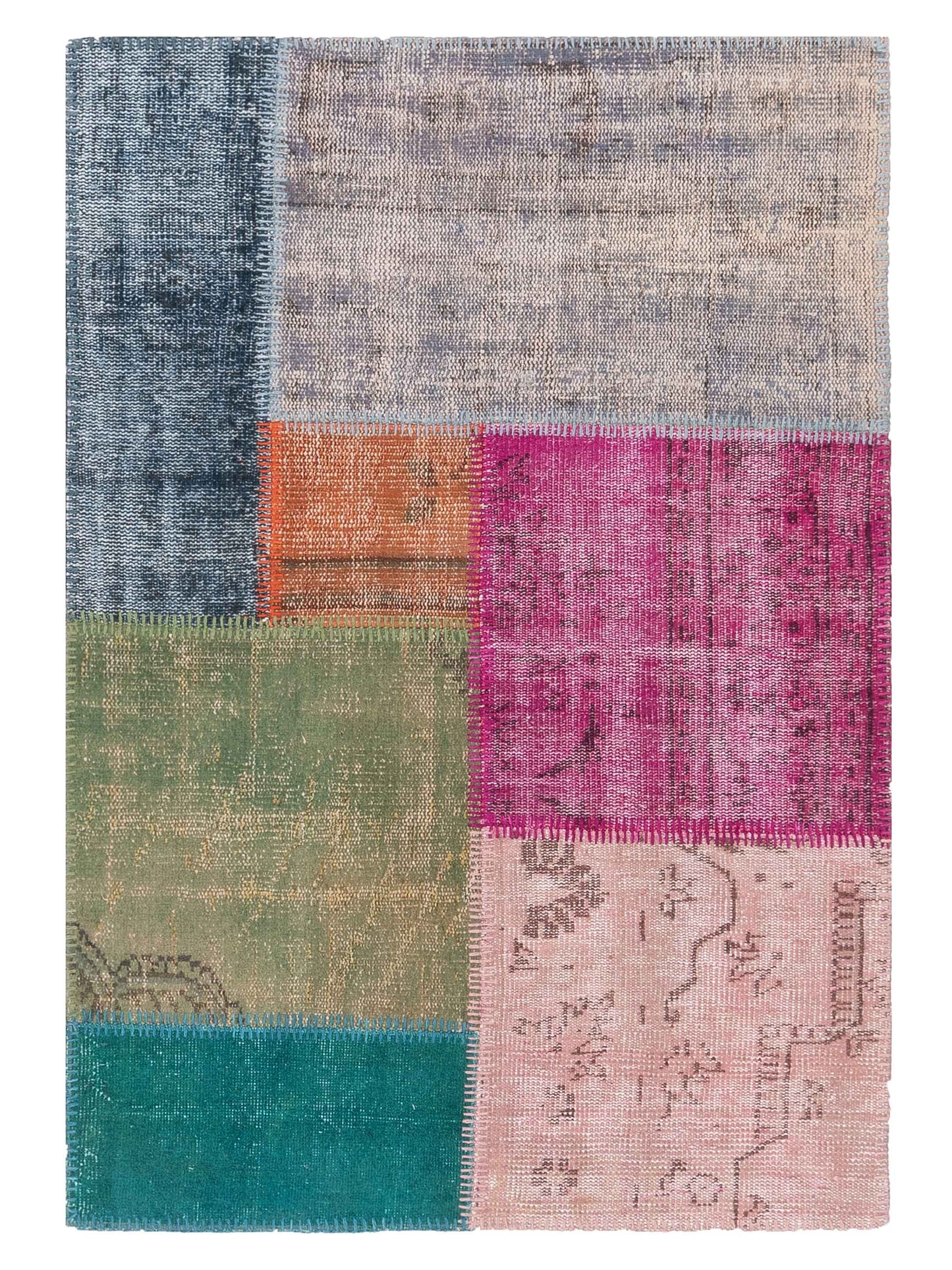 Pasha Turkish Vestige Patchwork  Multi  Contemporary