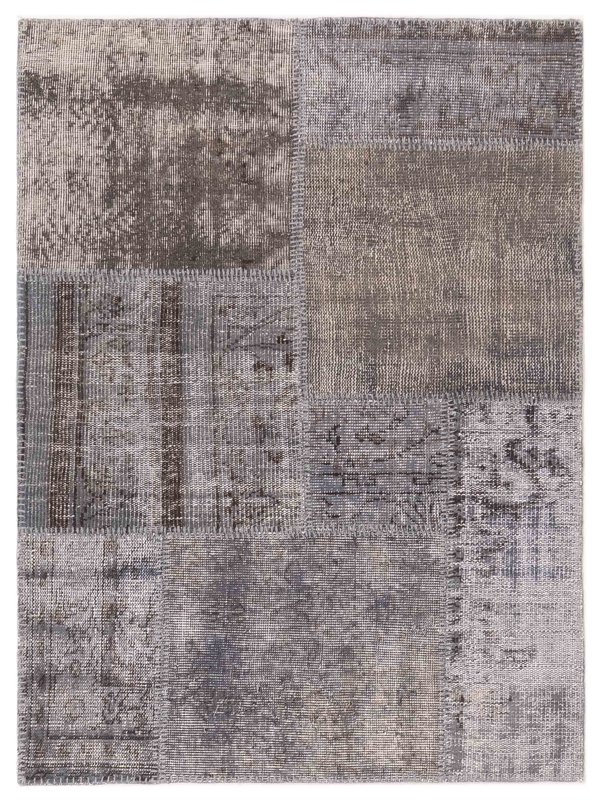 Pasha Turkish Vestige Patchwork  Gray  Contemporary